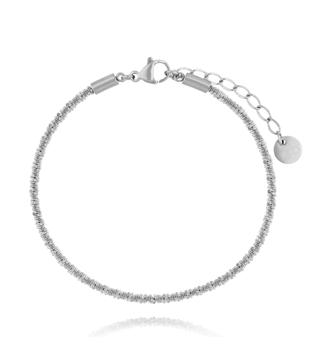 Bransoletka z łańcuszkiem srebrna BSY0340 - By Dziubeka