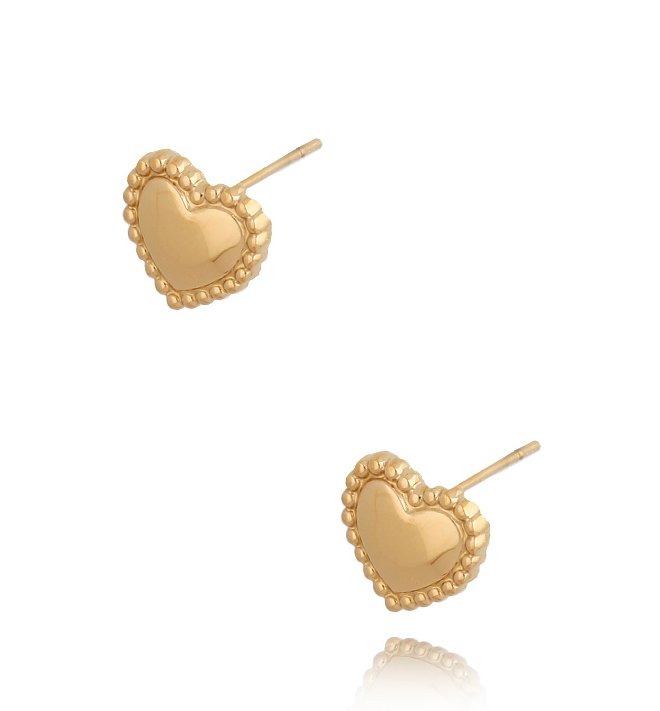 Kolczyki serca złote Sweet Love KSA0394