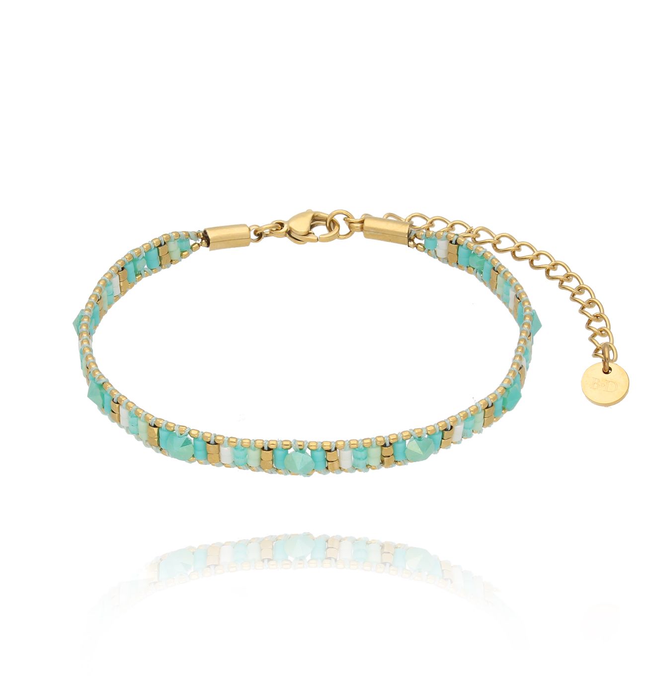 Bransoletka turkusowa z koralikami Miyuki Decor BSC1863