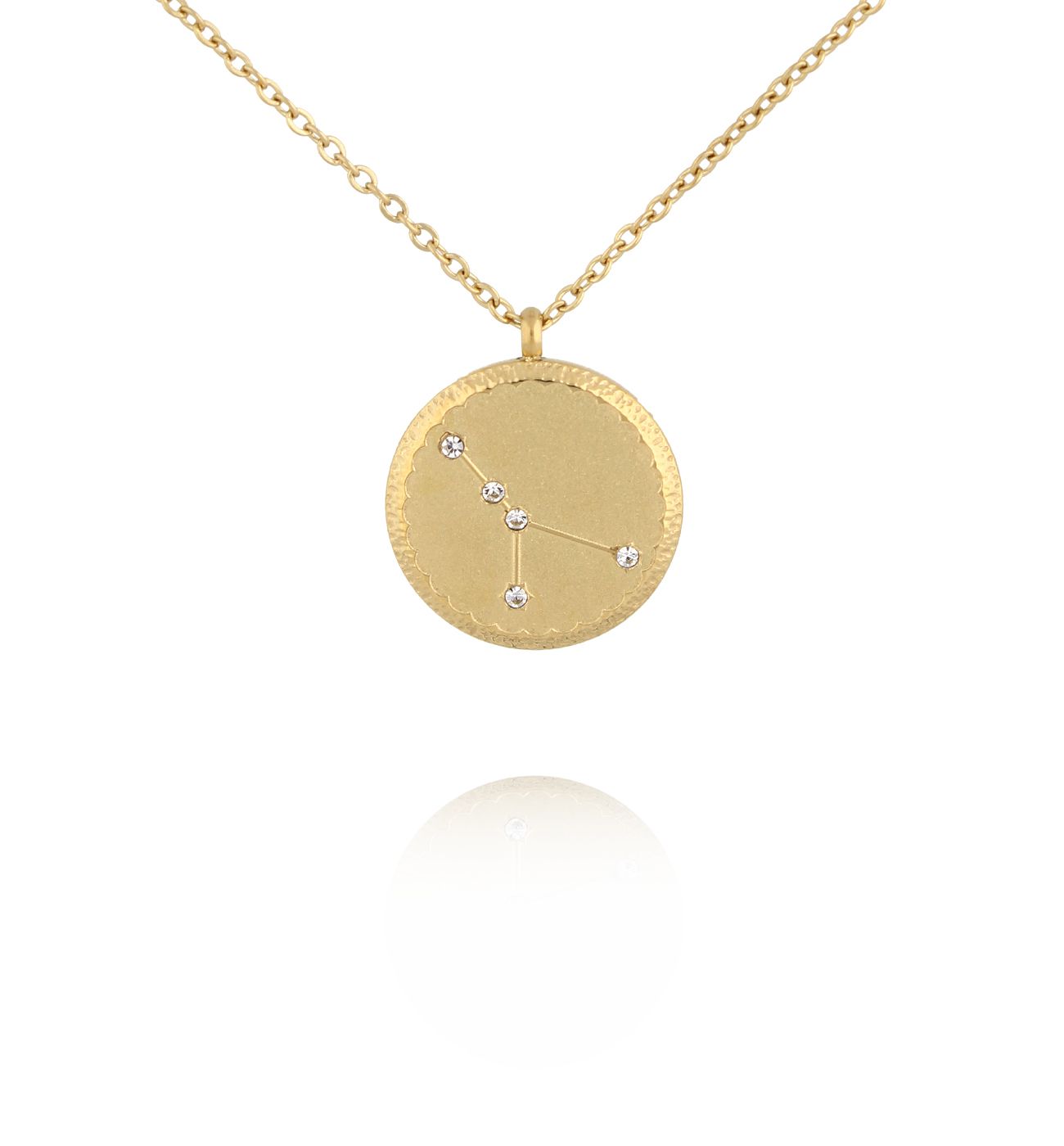 Naszyjnik z konstelacją Rak złoty NSA1436