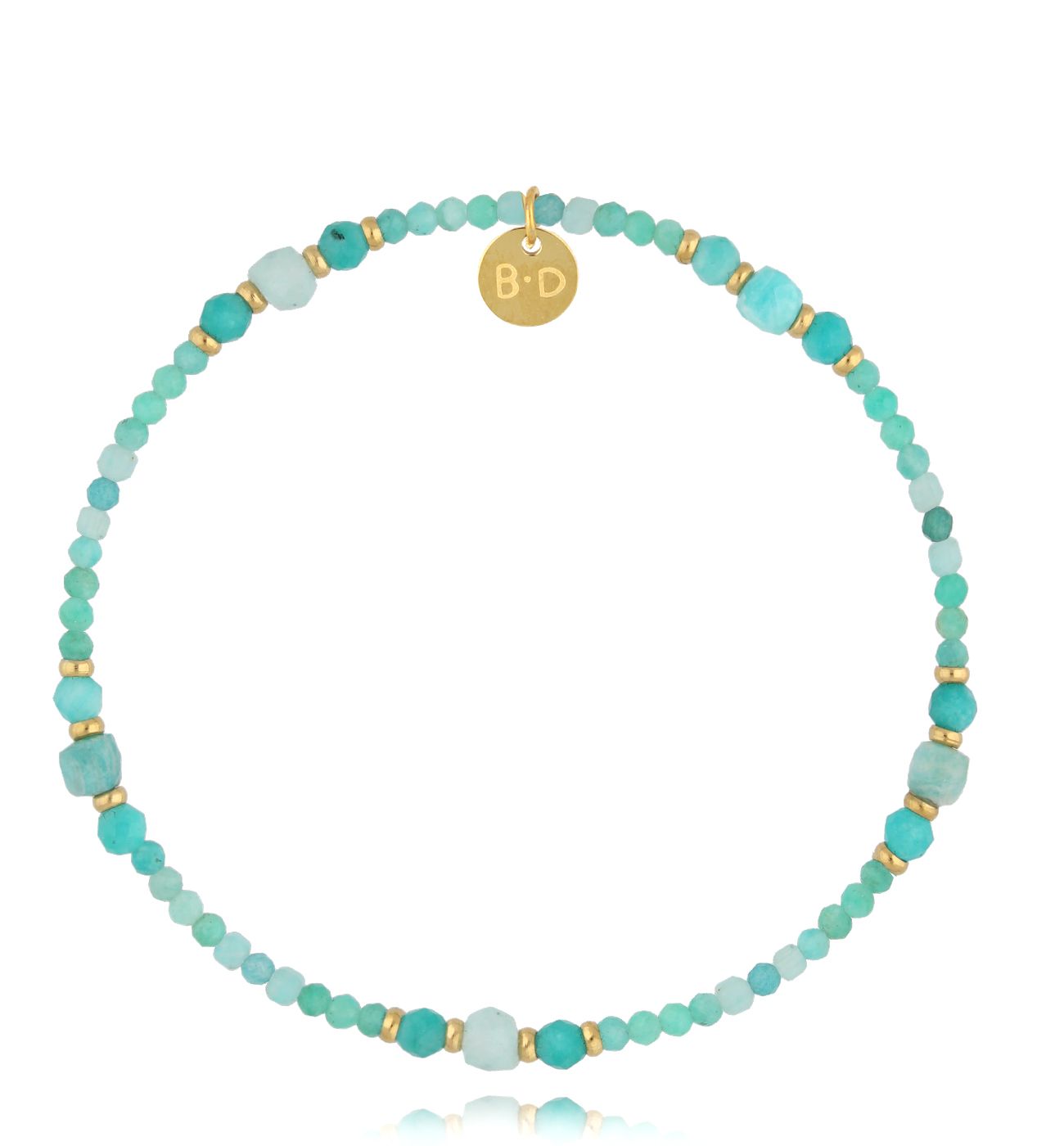 Bransoletka z amazonitami - By Dziubeka