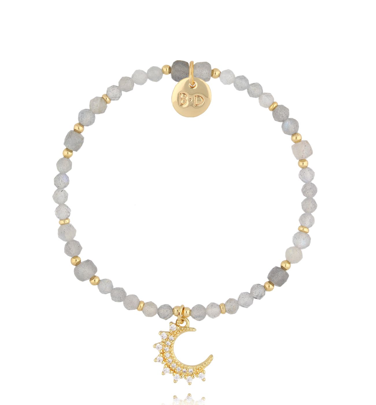 Bransoletka z labradorytami i księżycem Amayas BTW2277