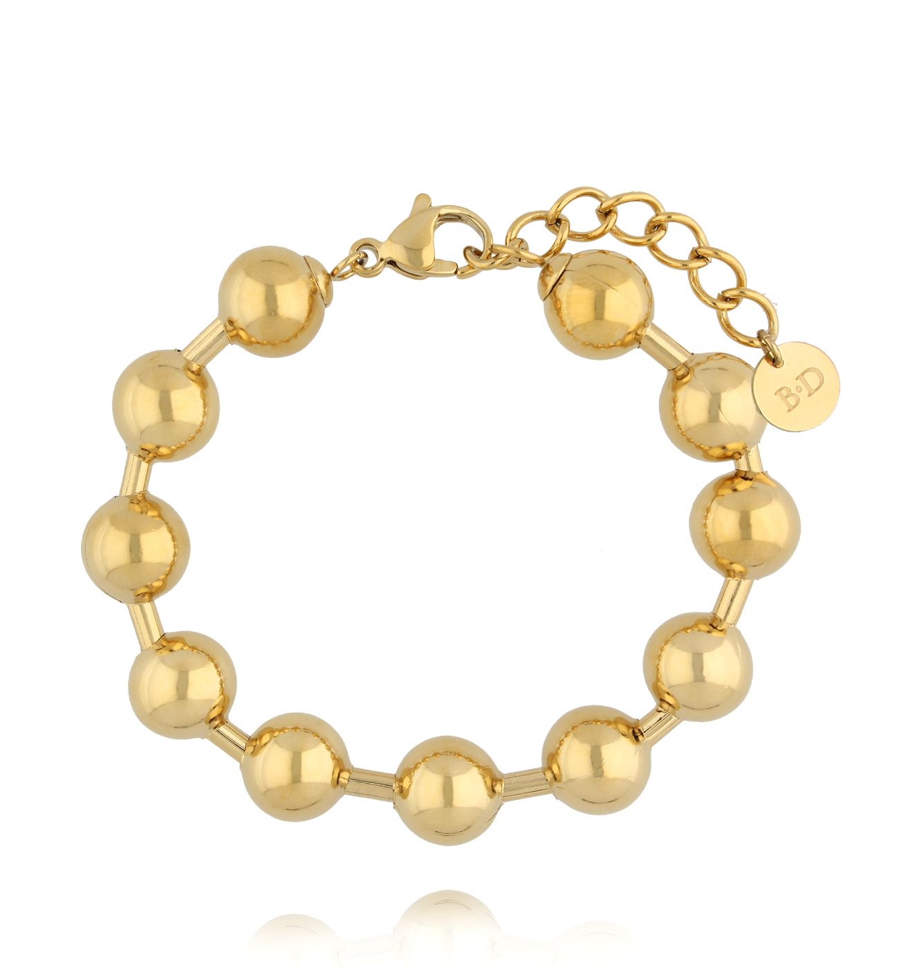 Bransoletka z kulkami złota BSA0798