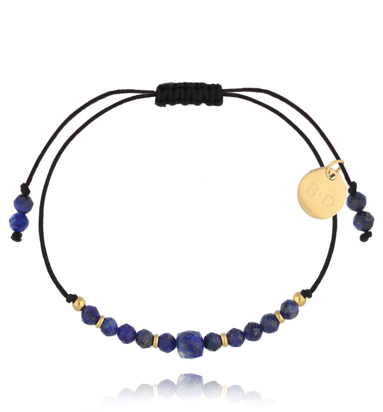 Bransoletka granatowa z kamieniami naturalnymi Galena BMT0023