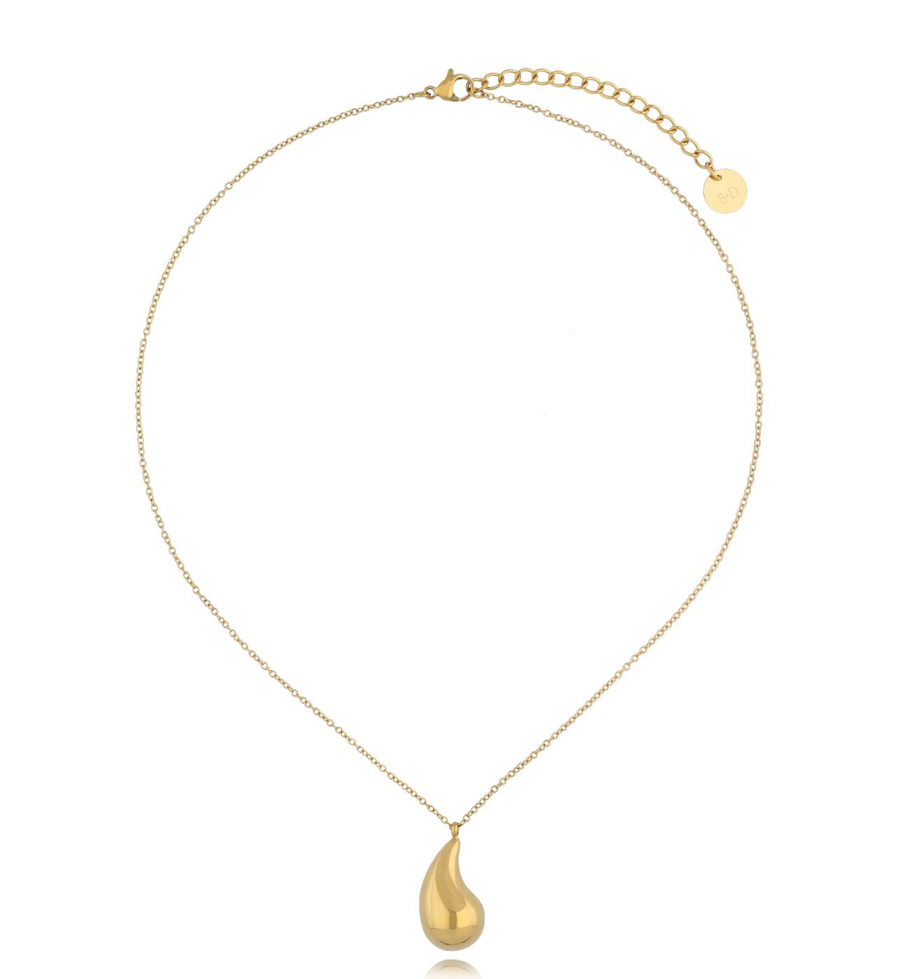 Naszyjnik ze złotą kroplą Kylie NSA1141