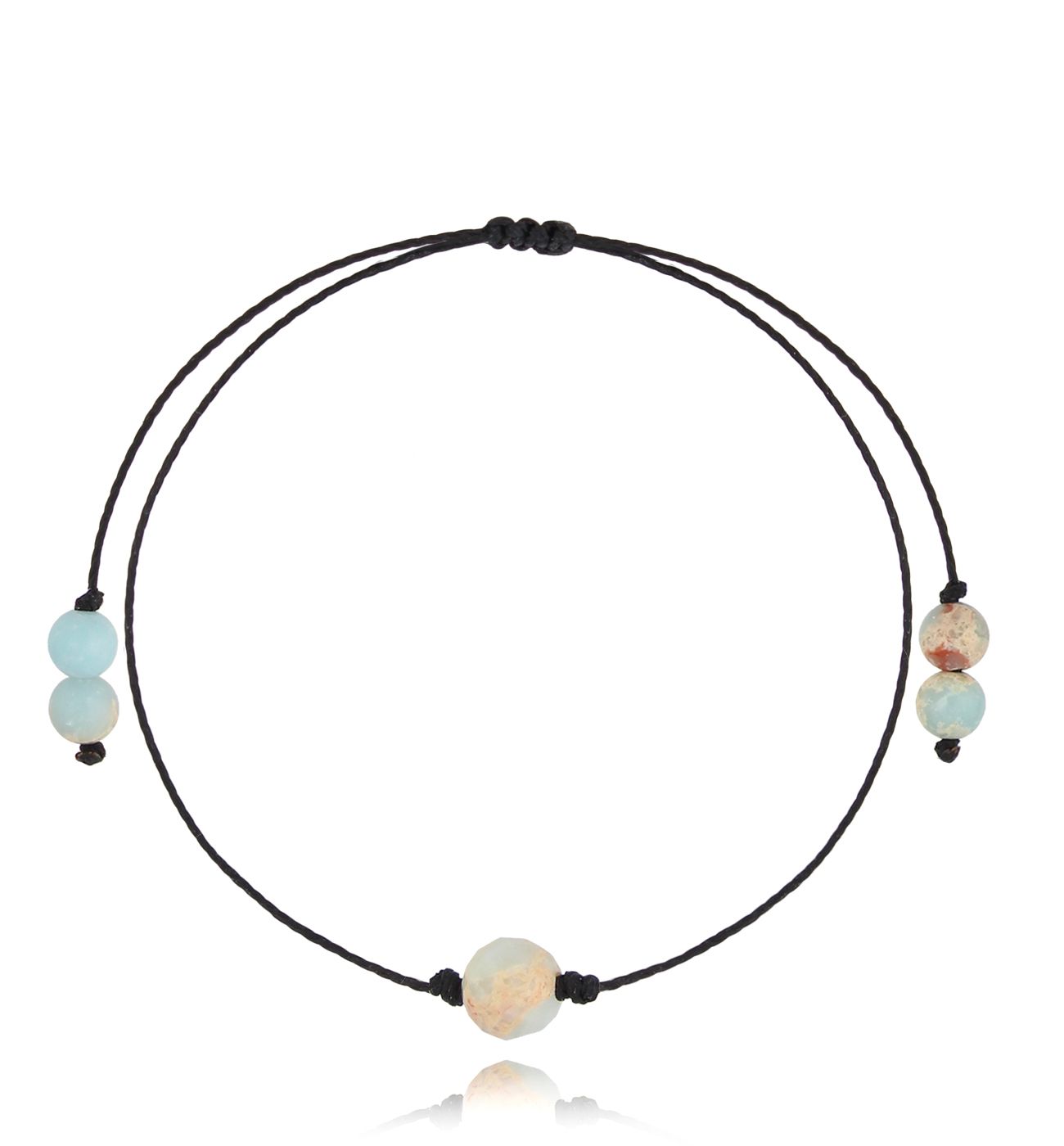 Bransoletka z jaspisem Birthstones BGL0741 - By Dziubeka