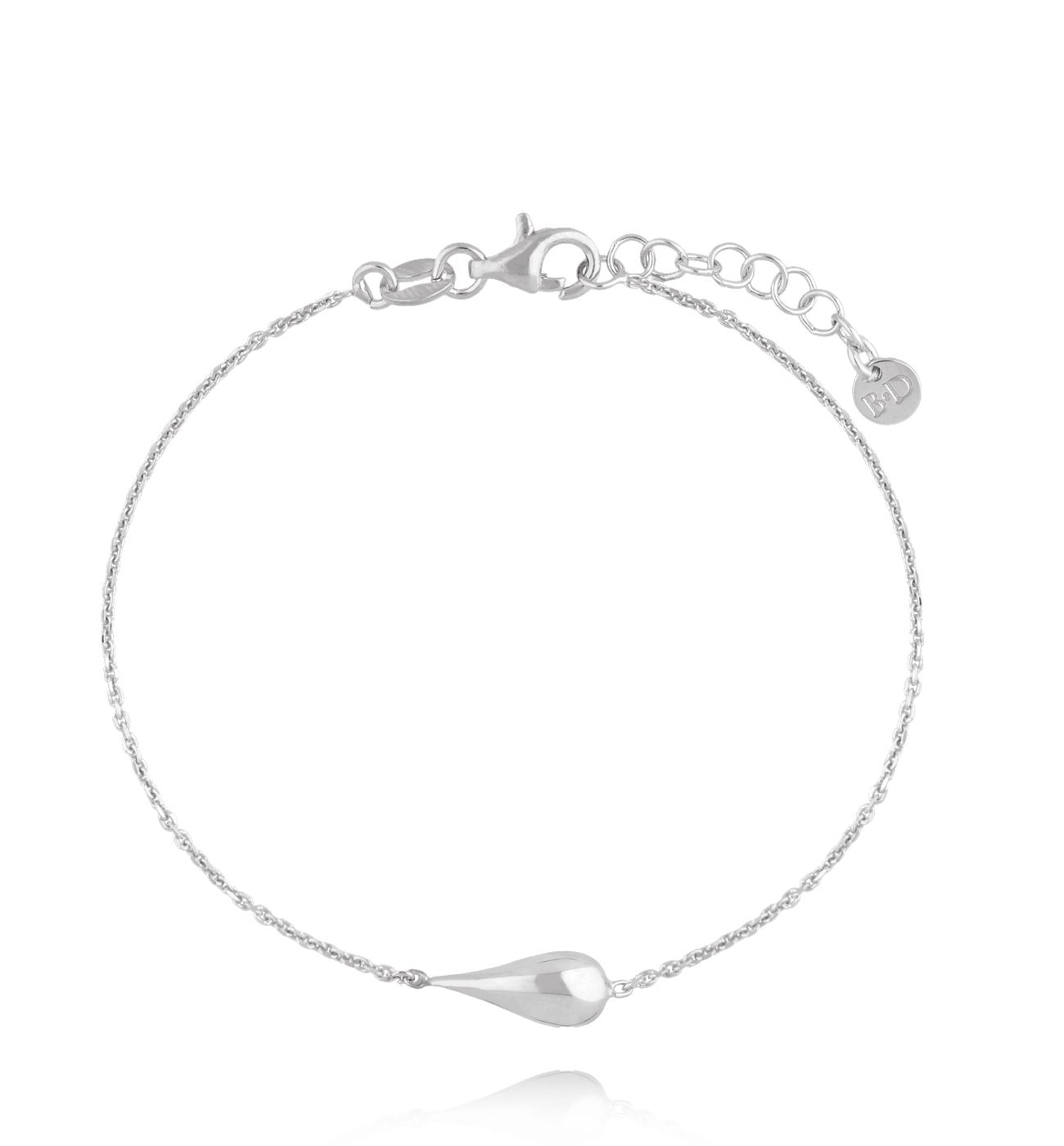 Bransoletka z kroplą srebrna BGG0021