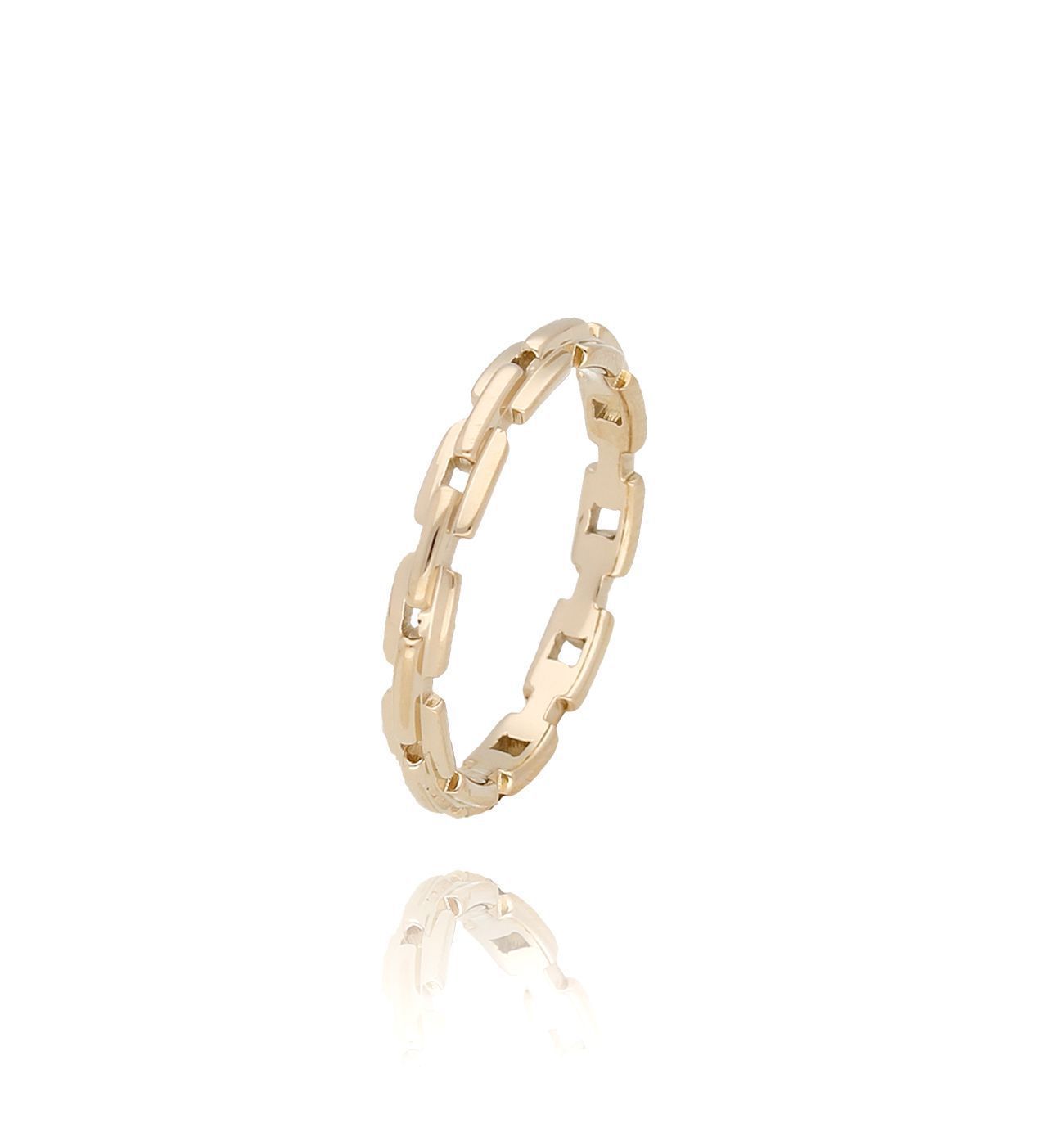 Pierścionek złoty Square roz.15 - By Dziubeka