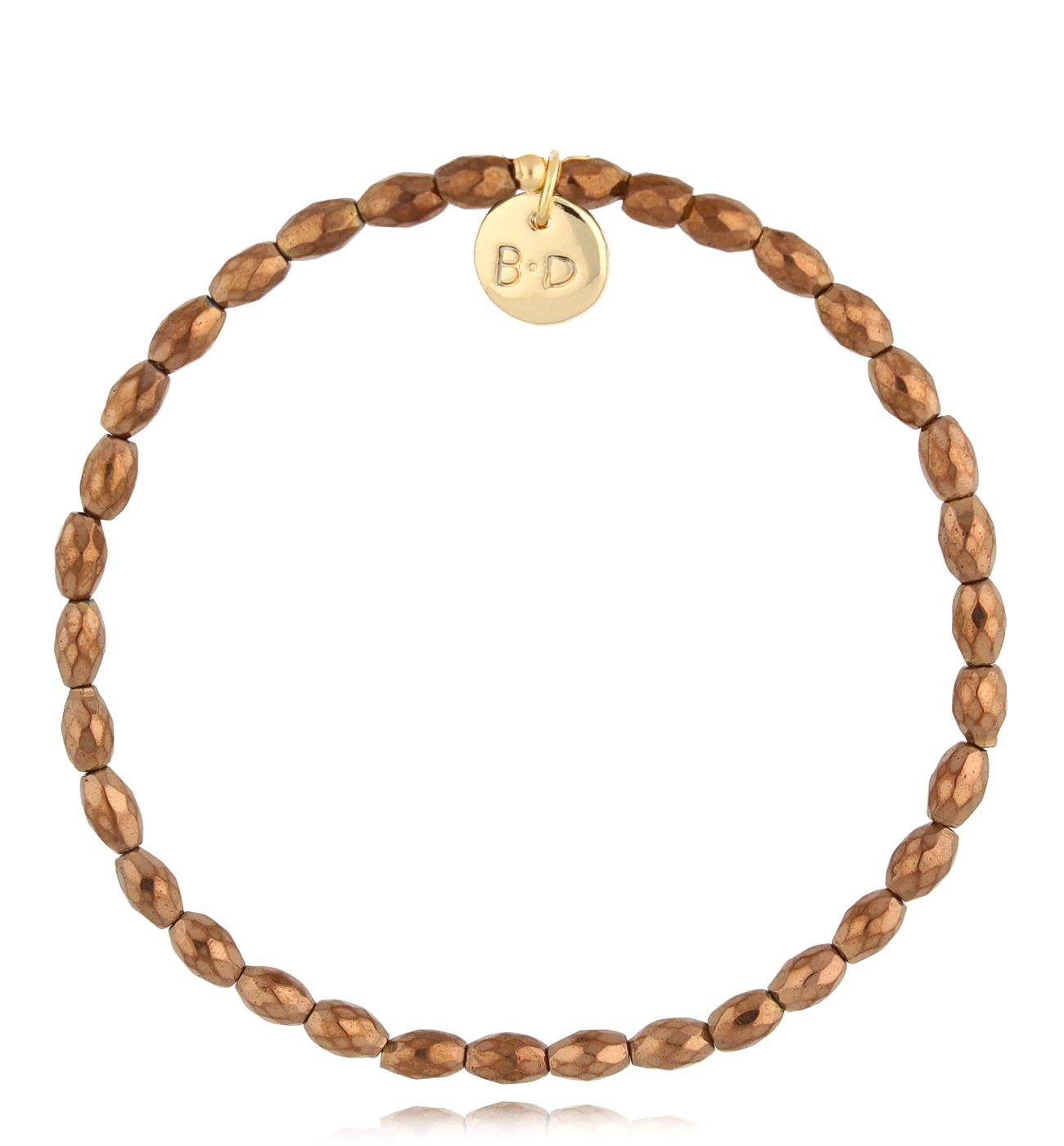 Bransoletka z hematytami brązowa Vioi - By Dziubeka