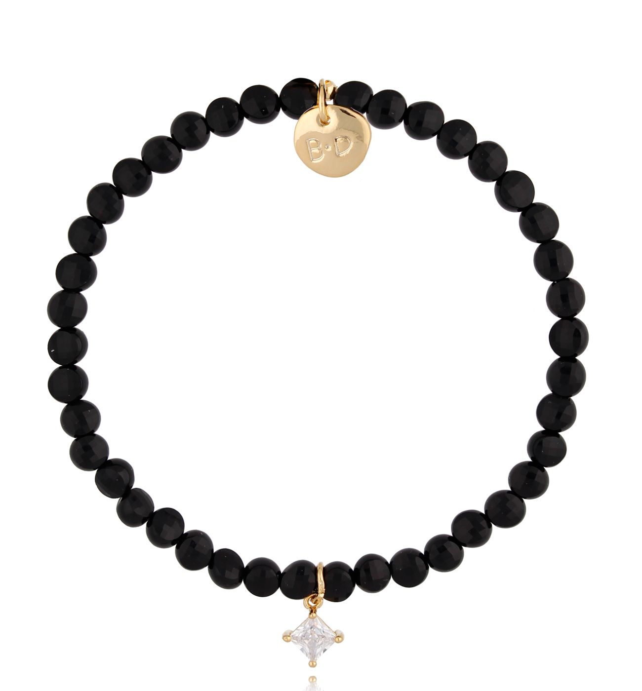 Bransoletka z agatami i cyrkonią Volcano - By Dziubeka