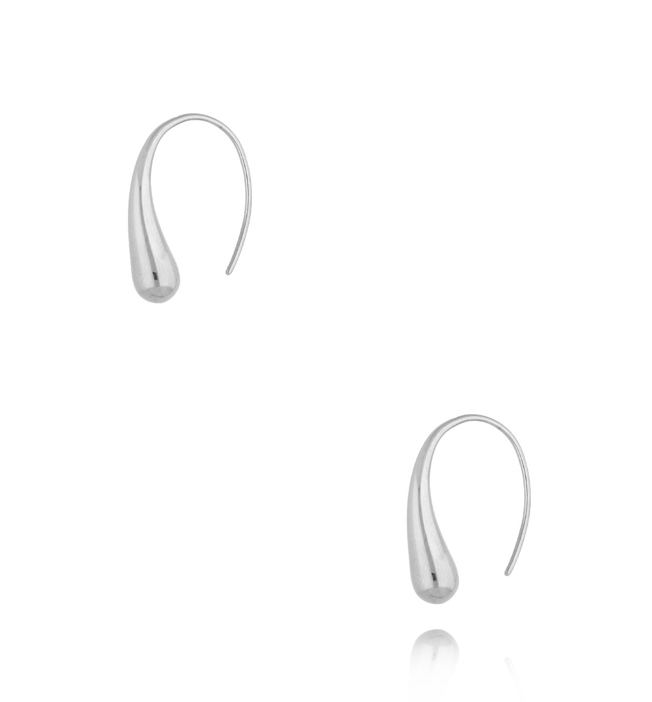 Kolczyki srebrne przekładane krople Larme - By Dziubeka