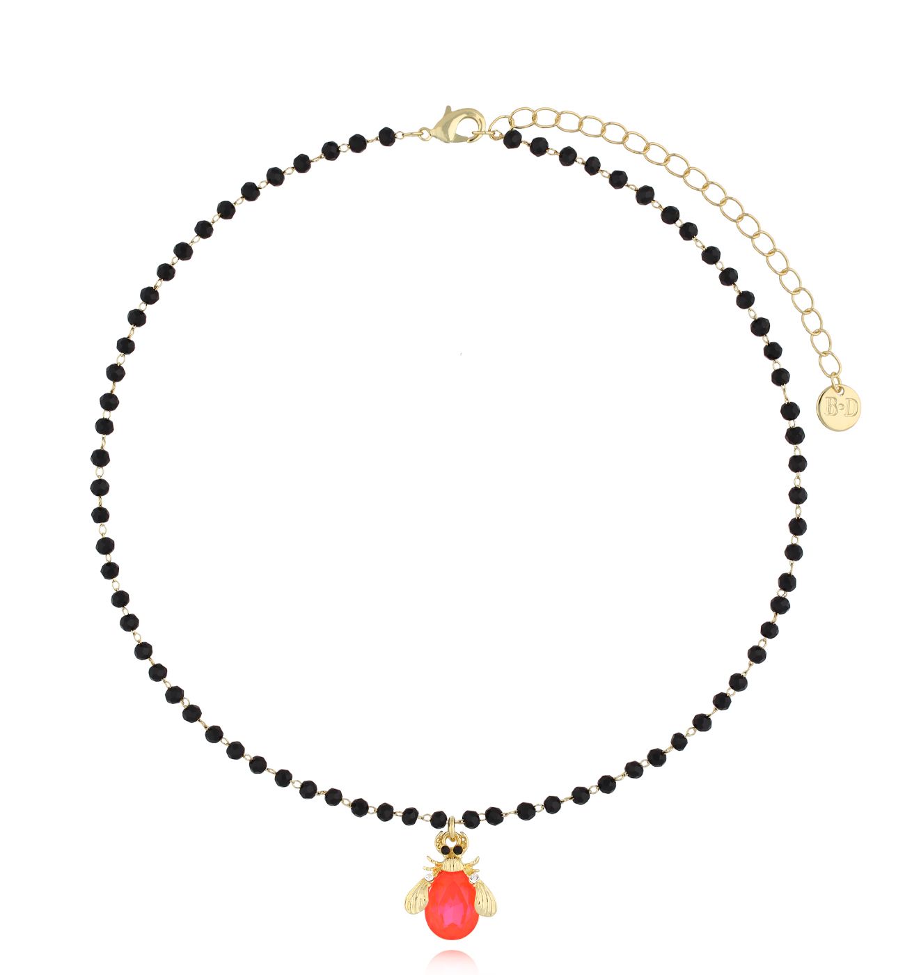 Naszyjnik z neonowym owadem Midnight NMI0220