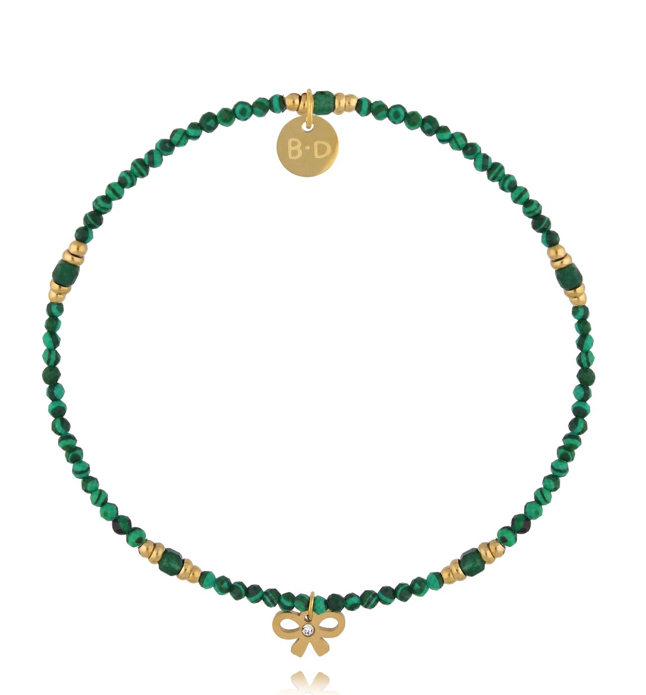 Bransoletka z malachitami i awenturynami - By Dziubeka