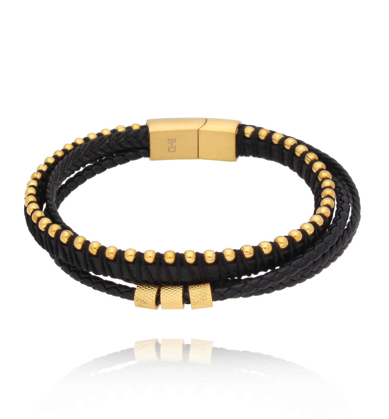 Bransoletka męska skórzana Ezra BMITC0732