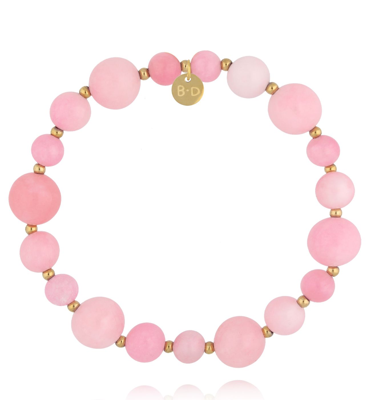 Bransoletka z różowymi jadeitami BPA0567