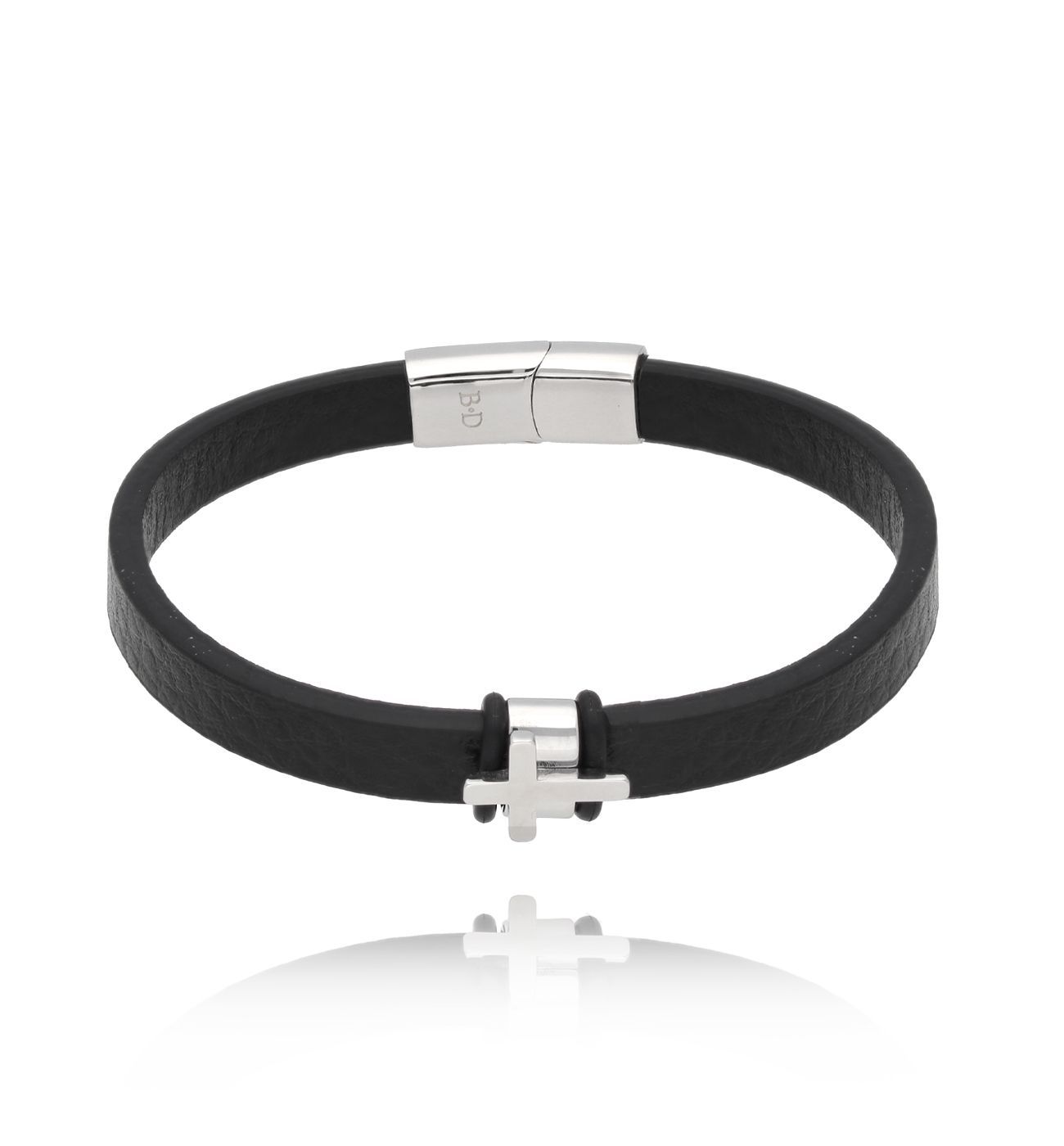 Bransoletka męska z krzyżykiem Illugi 38 - By Dziubeka