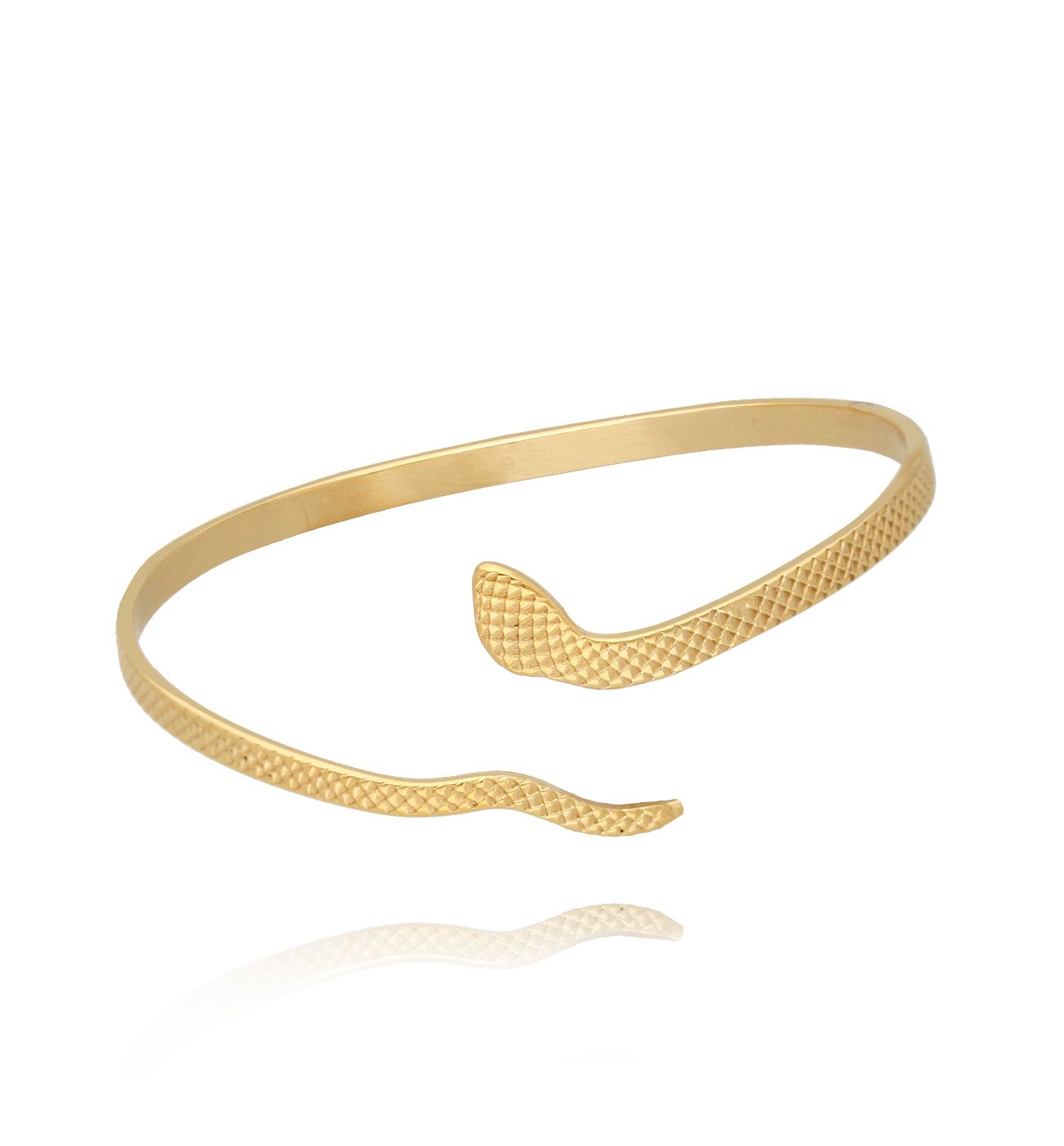 Bransoletka obręcz złota z wężem Serpens BSA0289