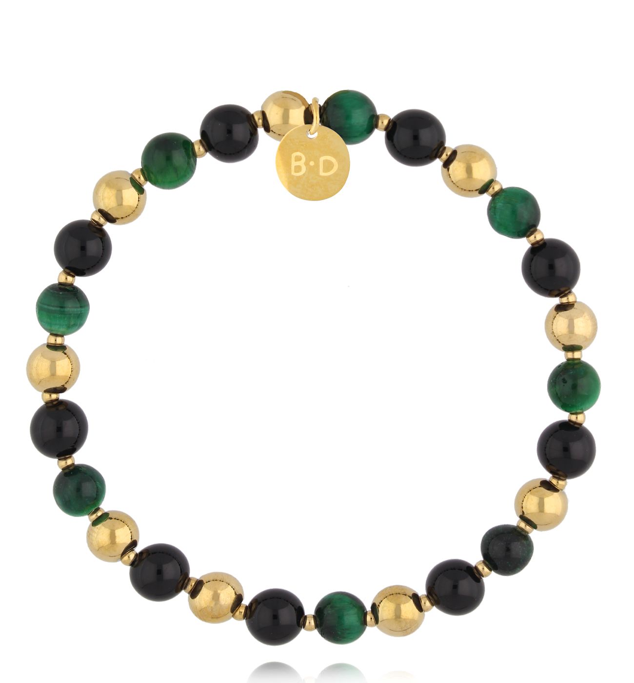 Bransoletka z agatami i tygrysim okiem - By Dziubeka