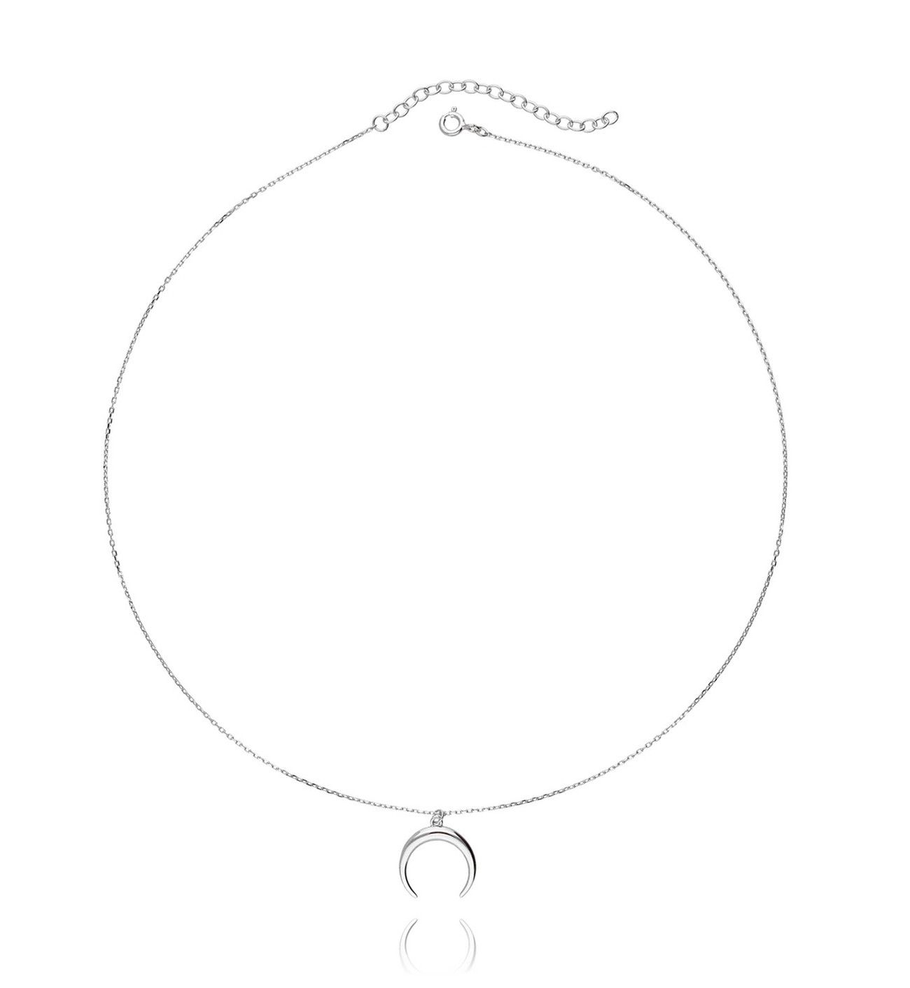 Naszyjnik srebrny księżyc NSE0047