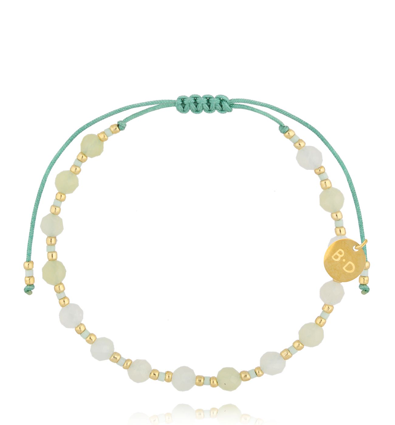 Bransoletka z prehnitami BMT0210