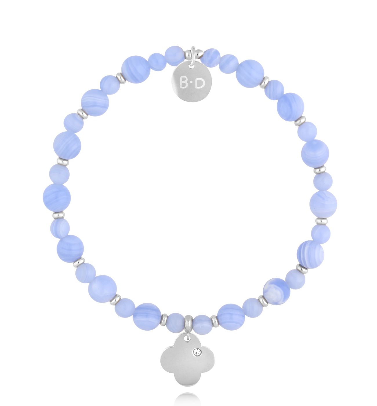 Bransoletka niebieska z koniczynką Sariah BTW2474