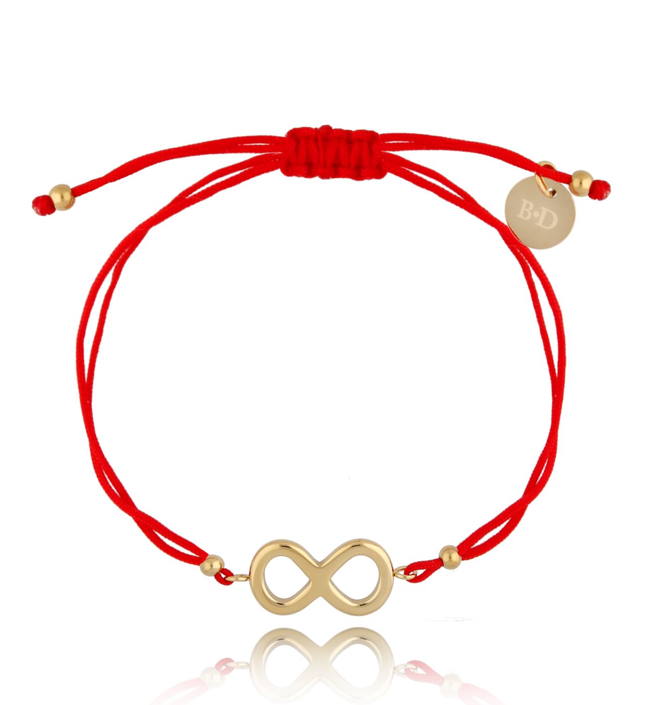 Bransoletka czerwono-złota z nieskończonością Galaxy BGL0542 - By Dziubeka