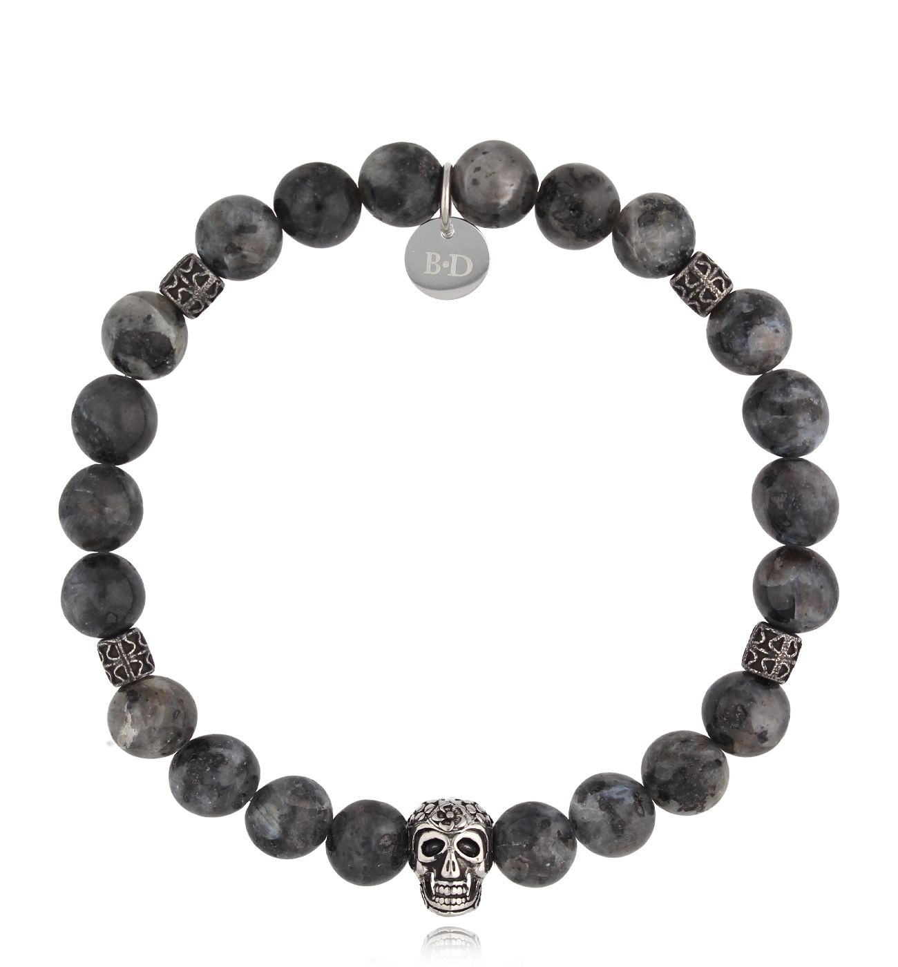 Bransoletka z labradorytami i czaszką Ingibjorg BMITC0603