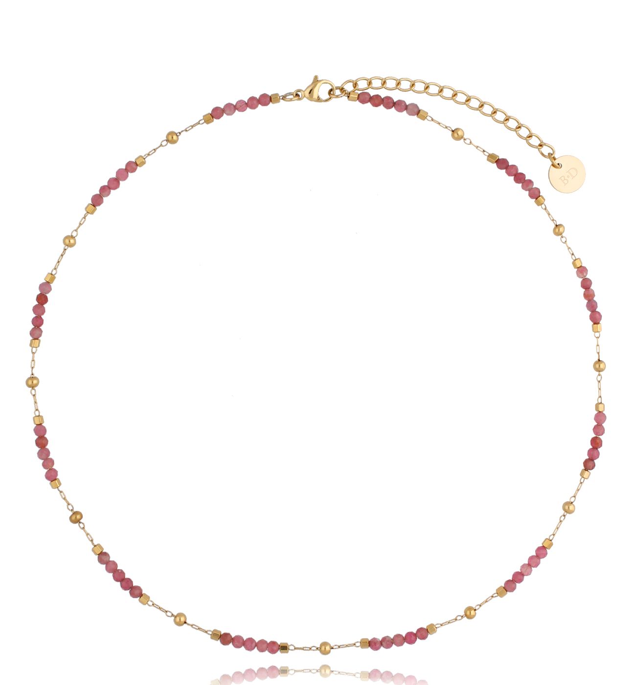 Naszyjnik z różowymi turmalinami Combo - By Dziubeka