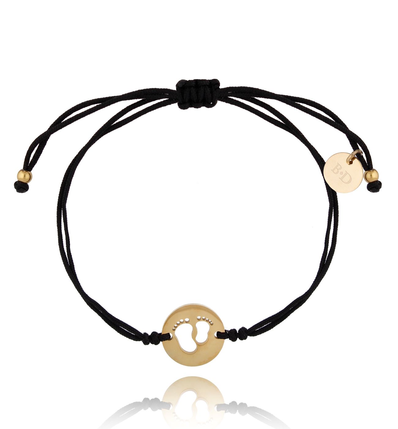 Bransoletka złota ze stópkami BGL0483