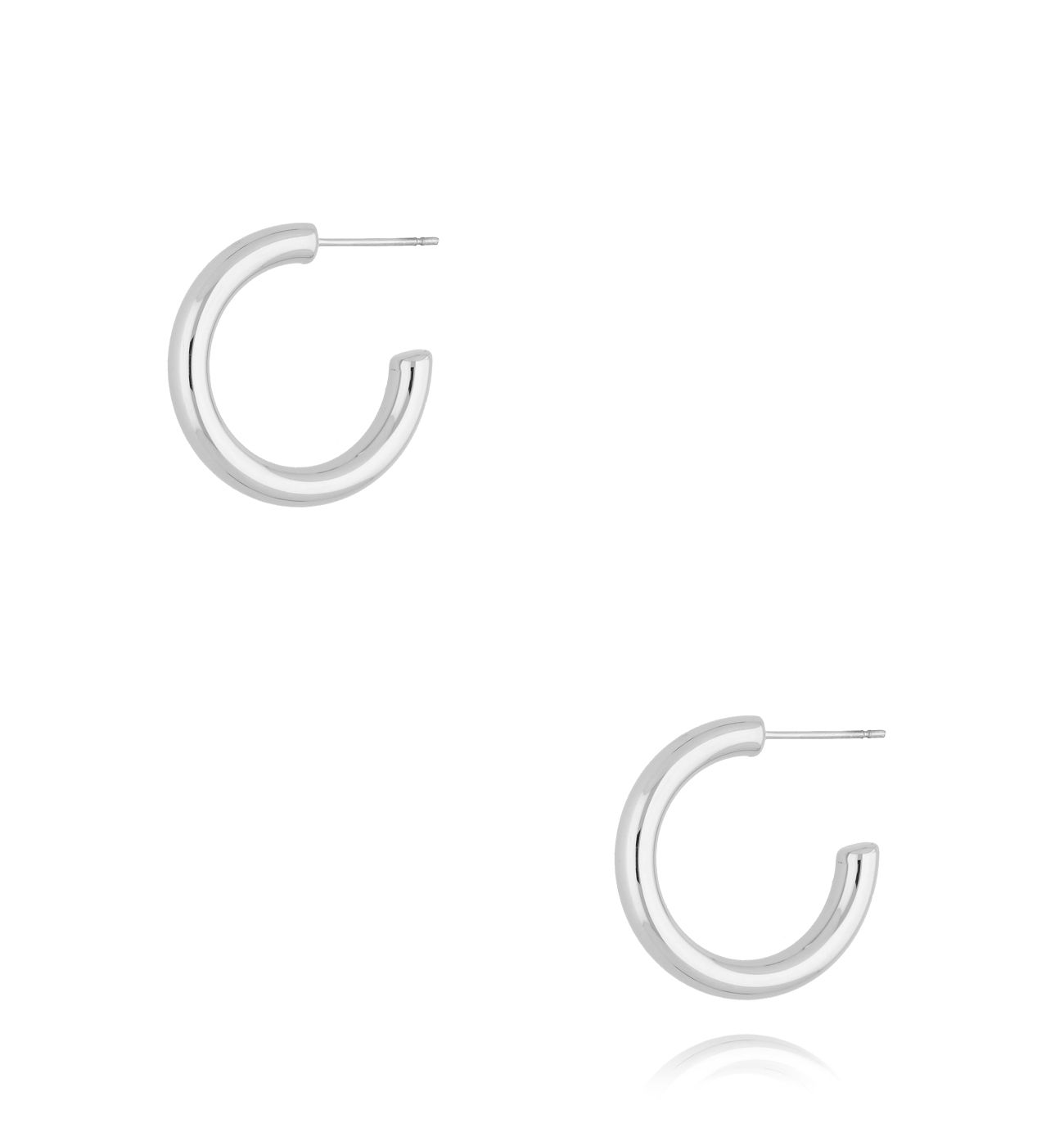 Kolczyki srebrne kółka Basic KSA1341