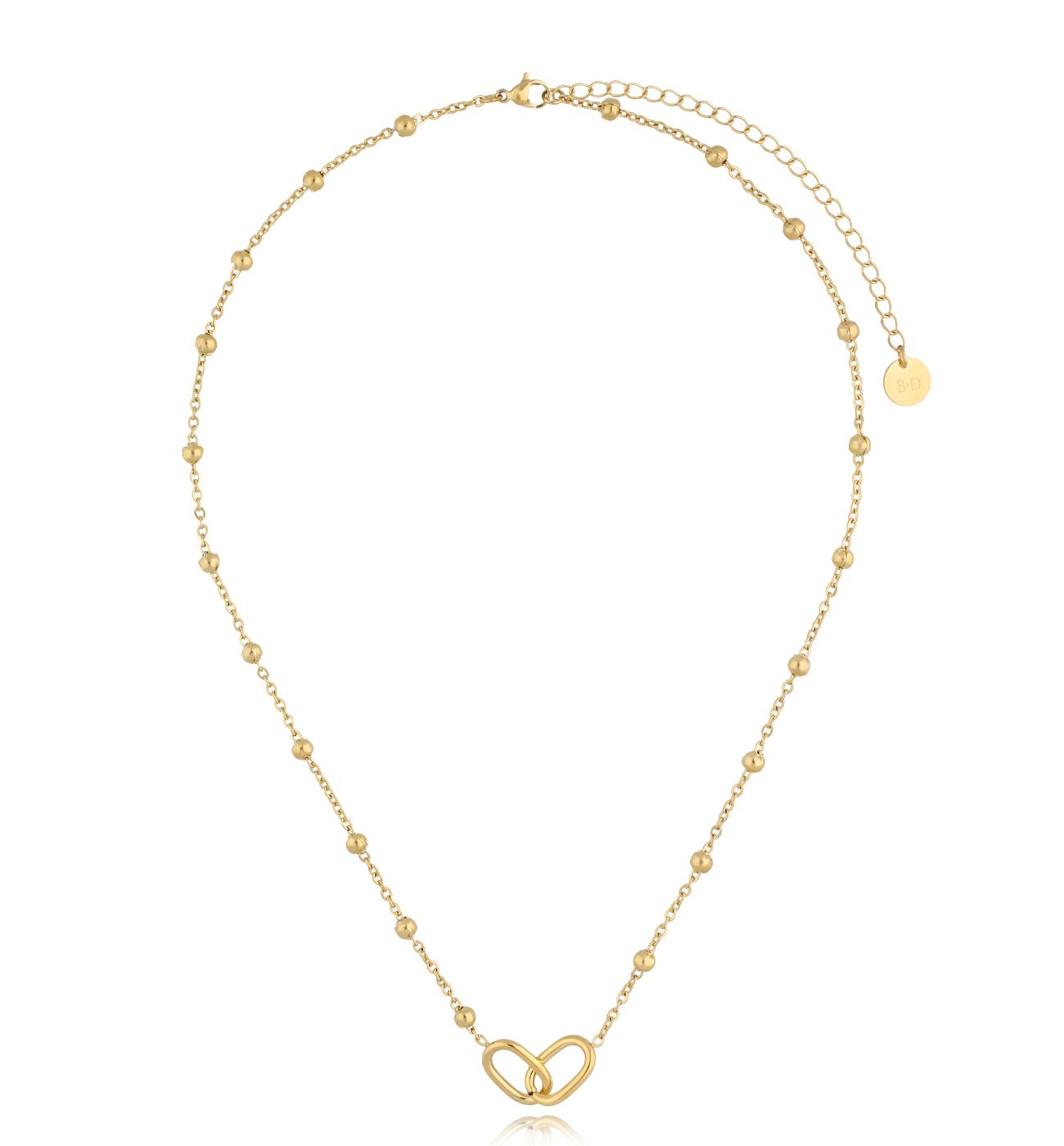 Naszyjnik złoty z kuleczkami Sagacity - By Dziubeka