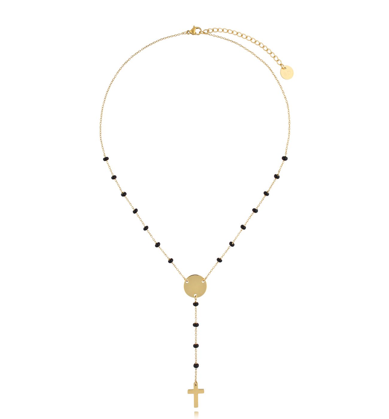 Naszyjnik z krzyżykiem Black Cross - By Dziubeka