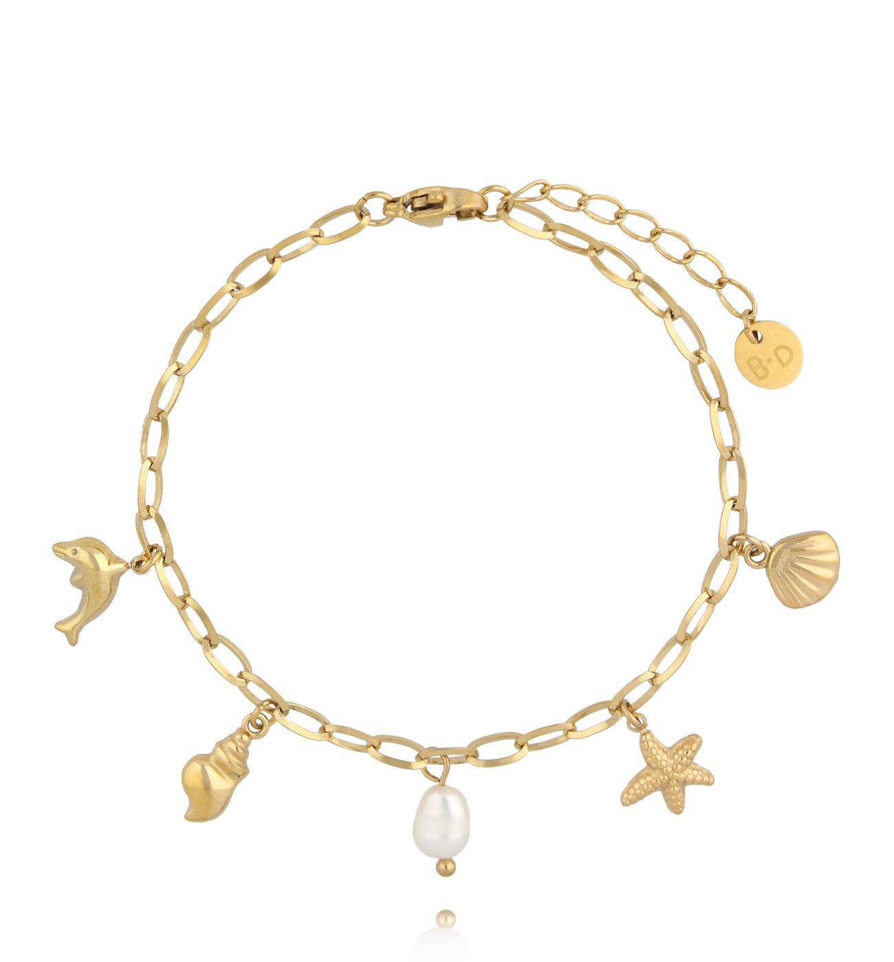 Bransoletka z morskimi zawieszkami BSY0507 - By Dziubeka