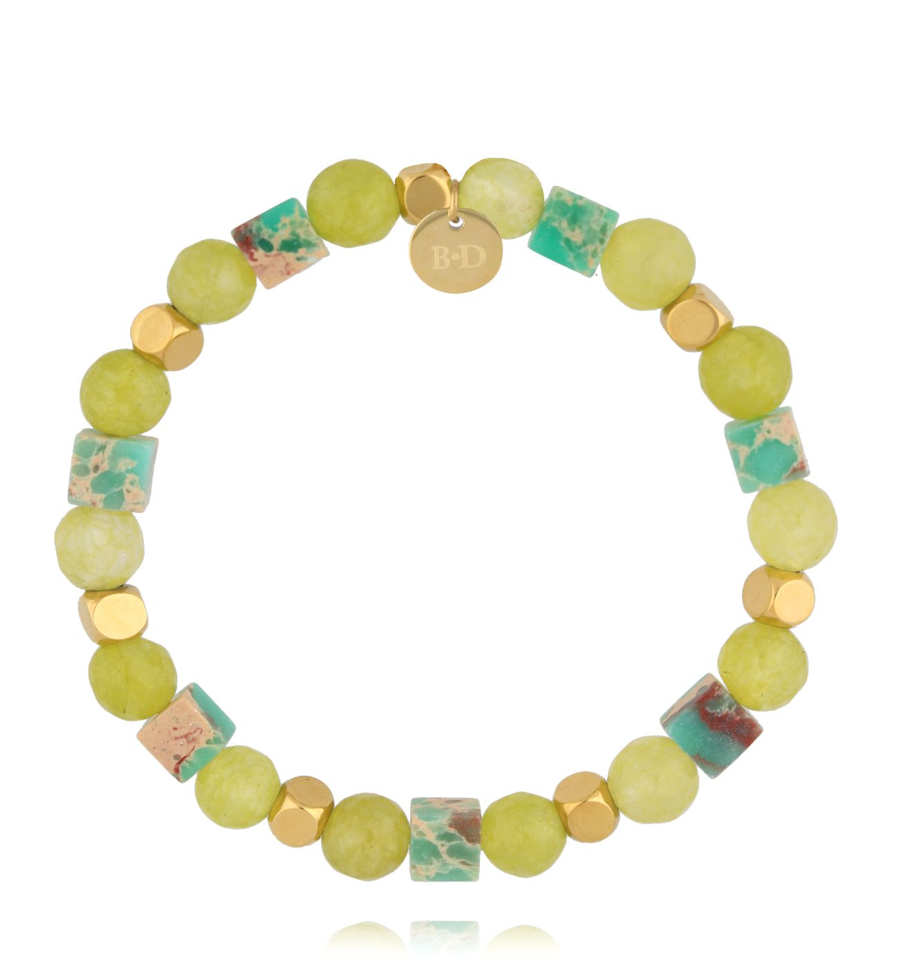 Bransoletka zielono-turkusowa - By Dziubeka