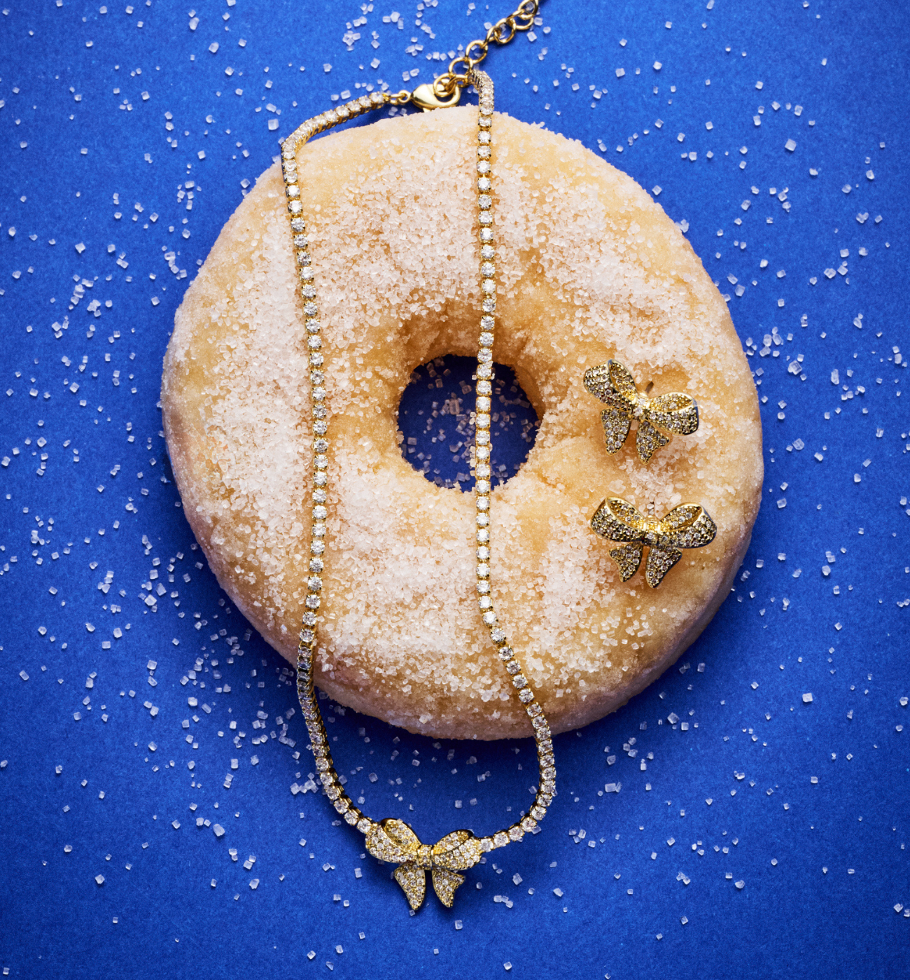 Zestaw biżuterii z kokardkami ZN0065 - By Dziubeka