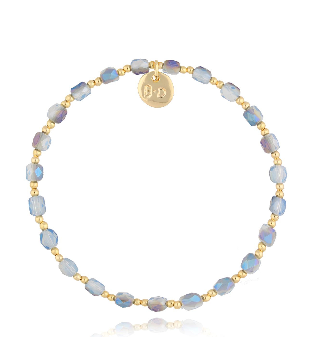 Bransoletka z opalizującymi kryształkami Rigolade - By Dziubeka