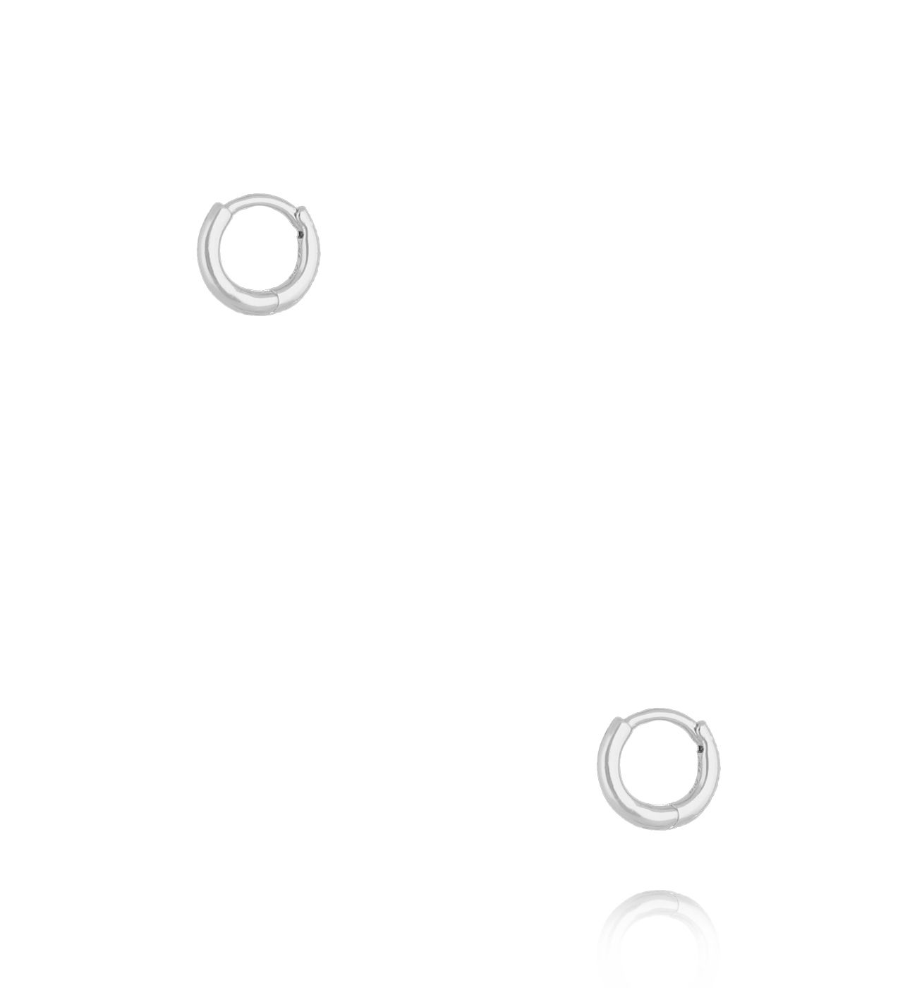 Kolczyki kółka srebrne małe KFA0096 - By Dziubeka