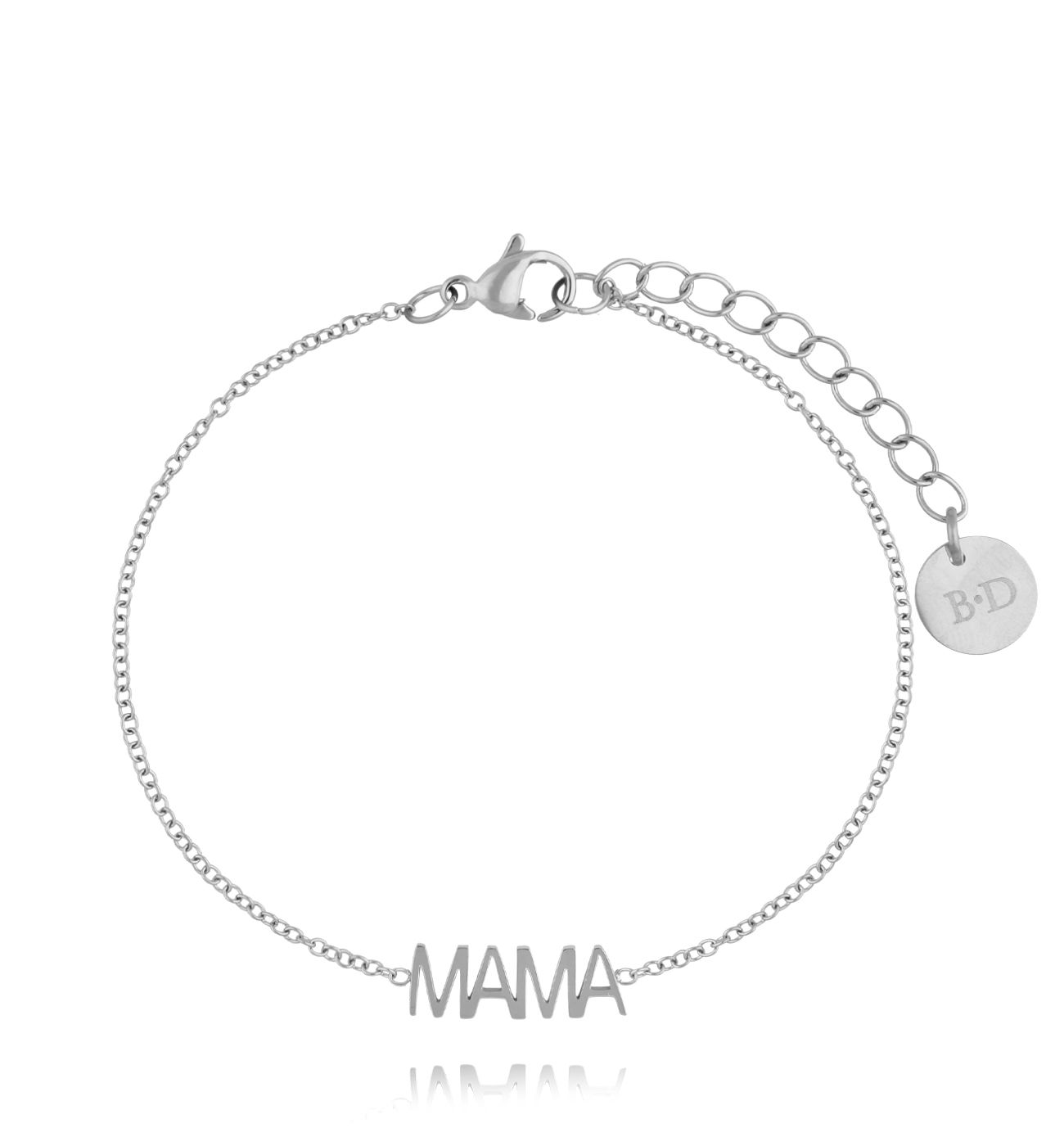 Bransoletka srebrna z napisem MAMA BSA0829