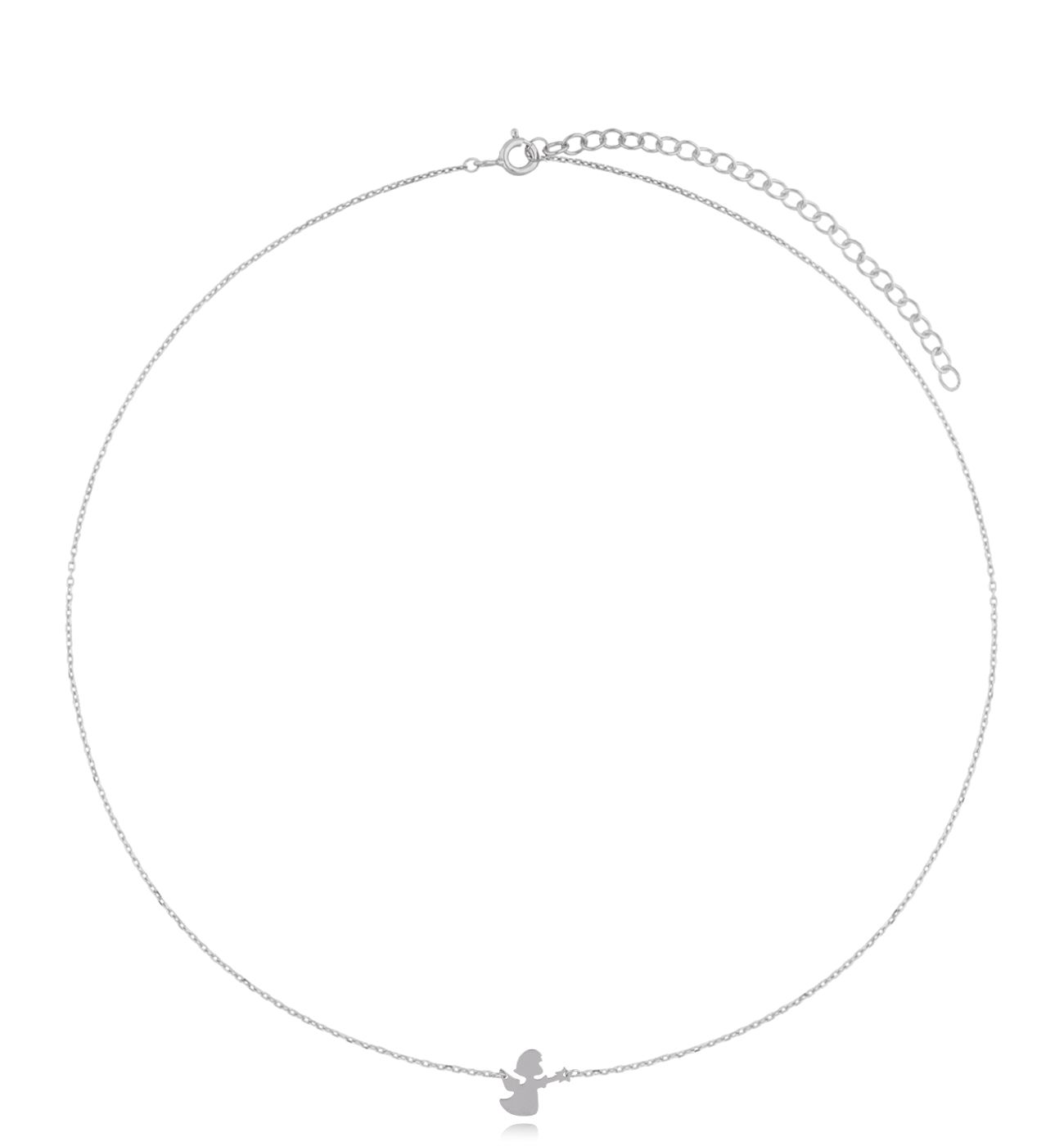 Naszyjnik srebrny z aniołkiem Little Angel NSE0149