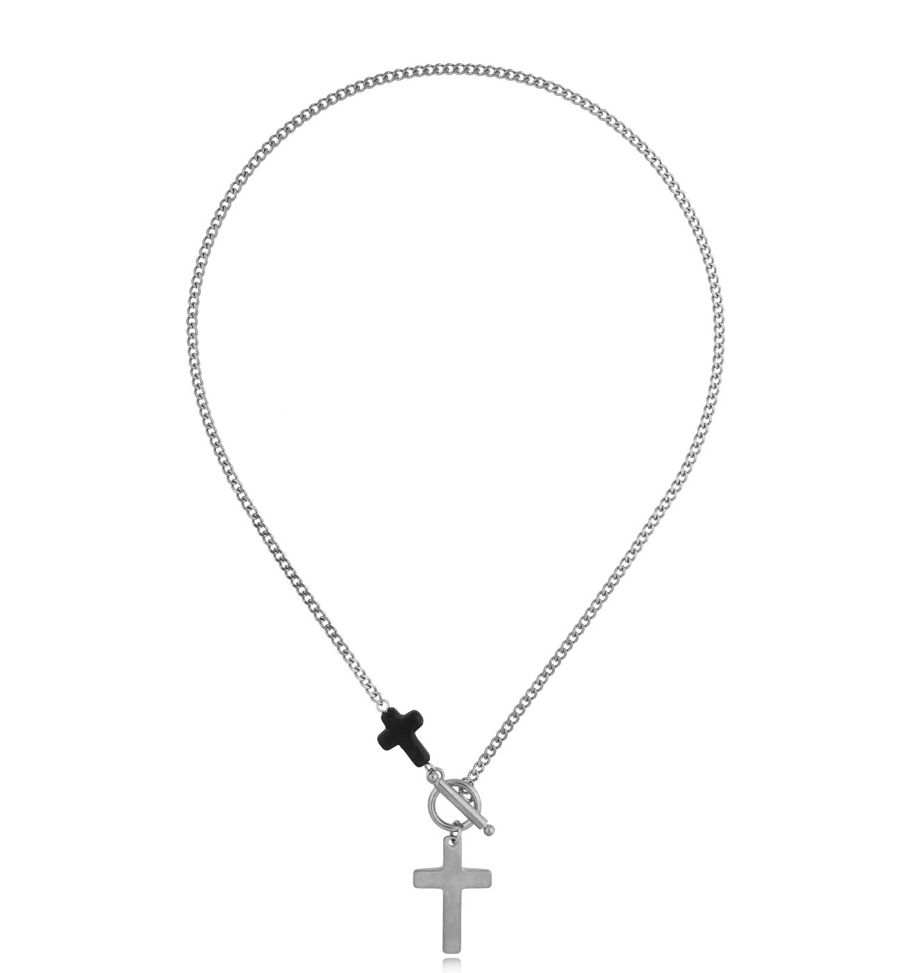 Naszyjnik męski z krzyżykami Haki NMITC0170