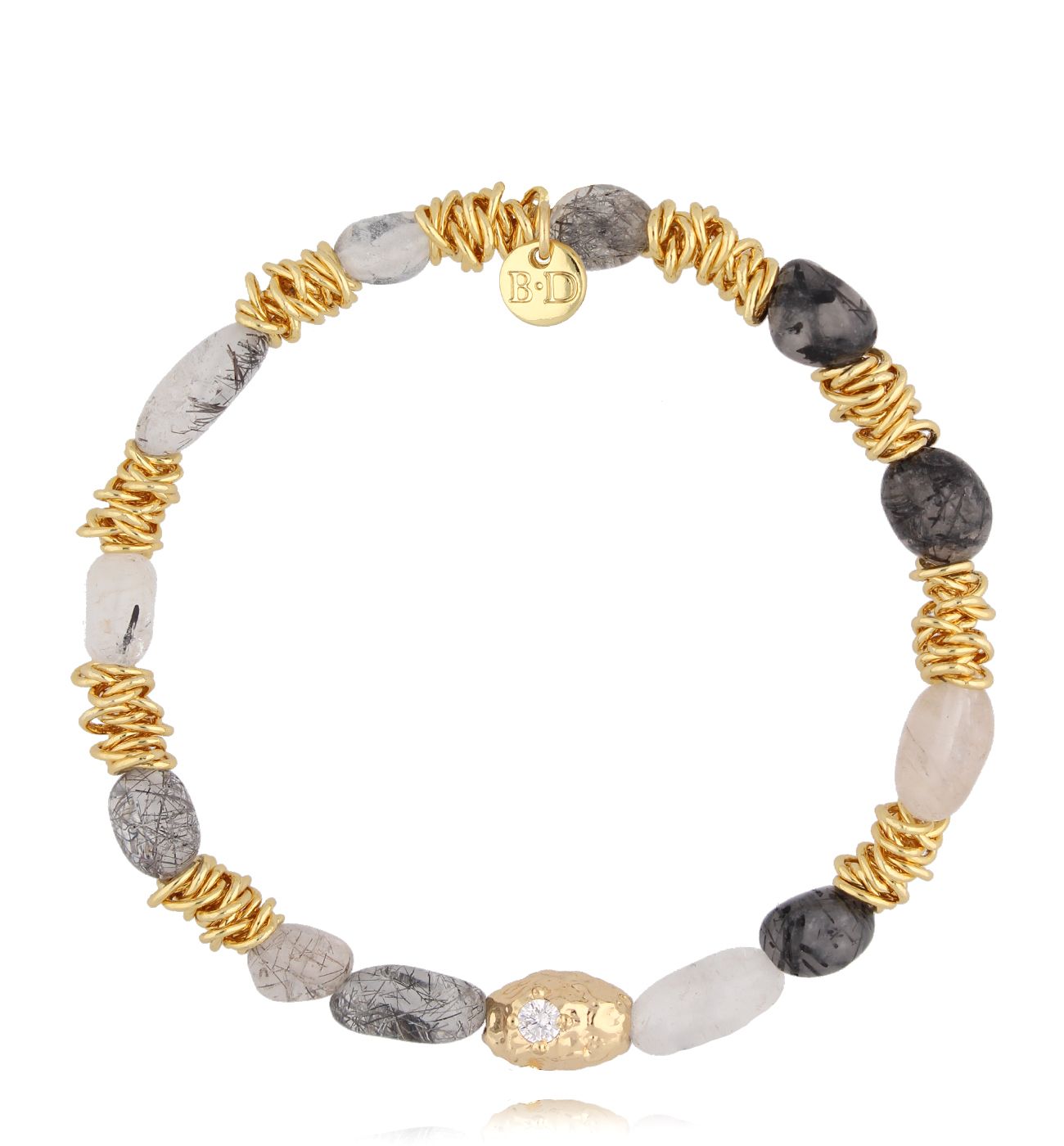 Bransoletka z kwarcami z rutylem BSC2244