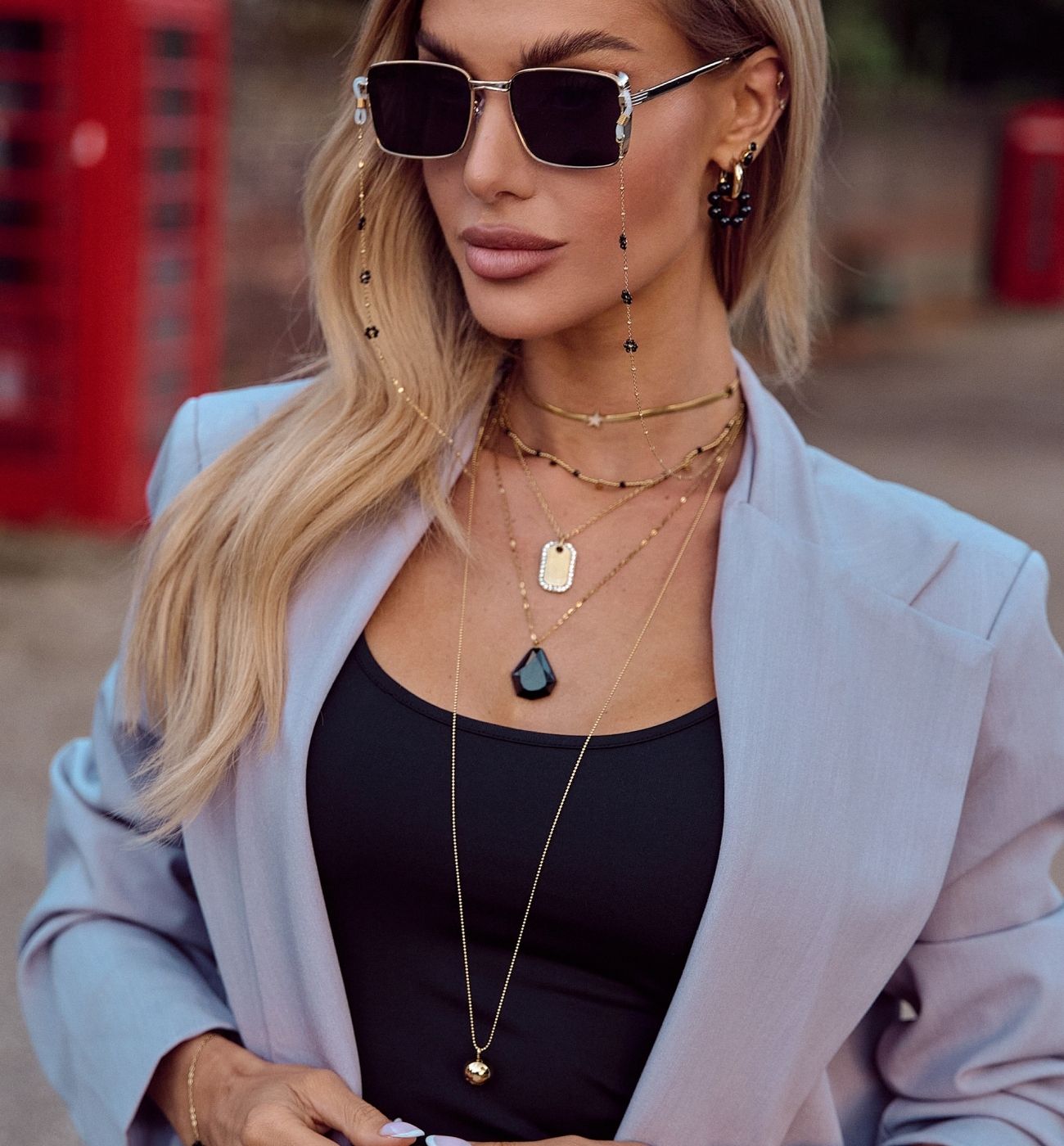 Naszyjnik złoty długi z kulką Carmine NSA0812