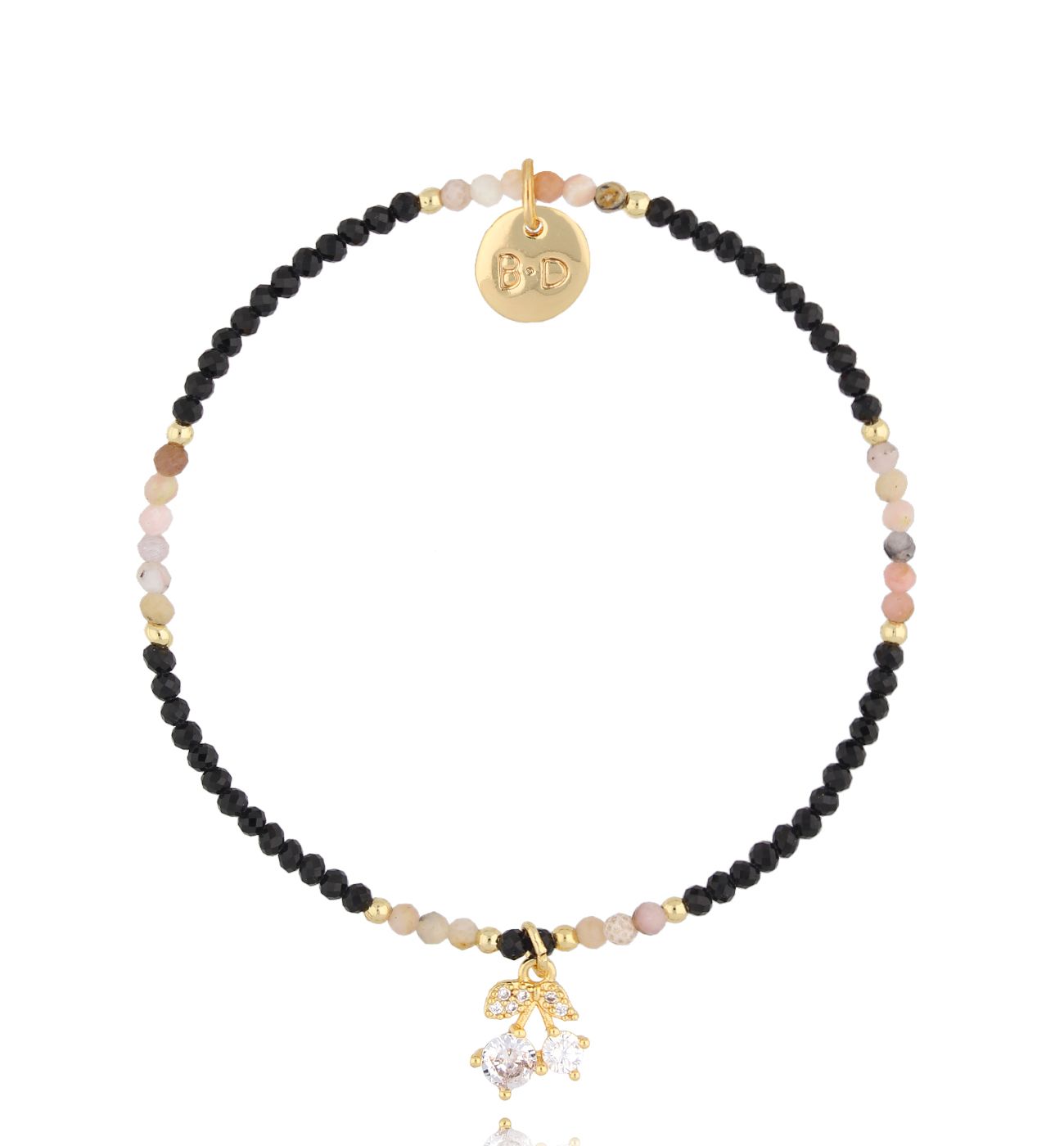 Bransoletka z turmalinami i wisienkami Cimarron - By Dziubeka