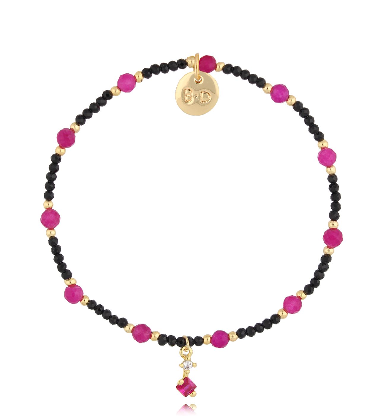 Bransoletka z jadeitami i turmalinami - By Dziubeka