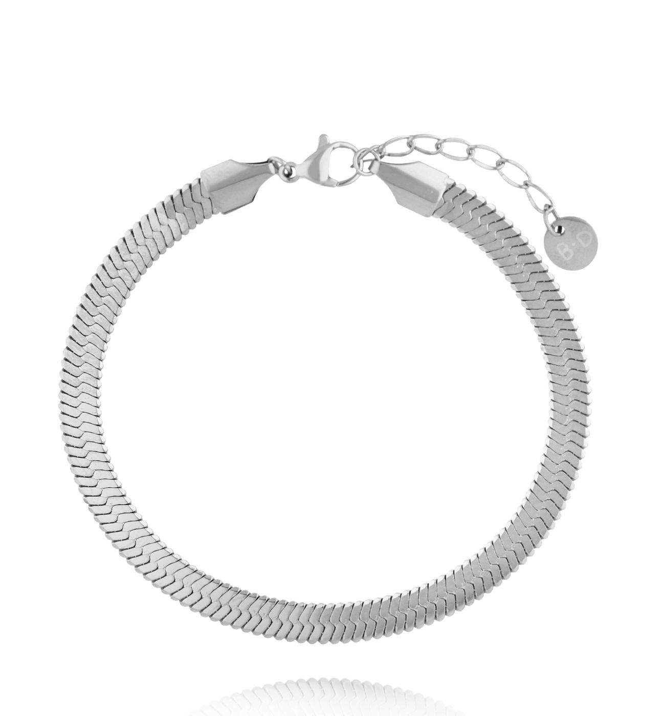 Bransoletka żmijka srebrna BSY0372 - By Dziubeka