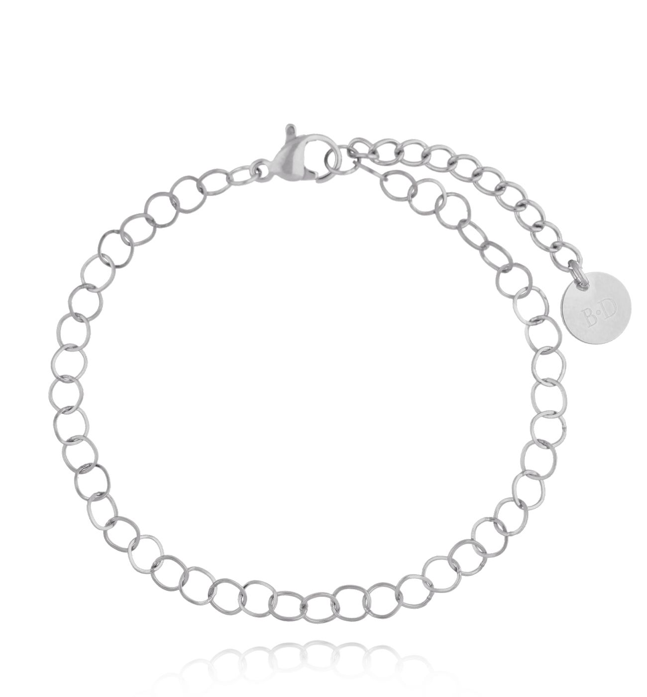 Bransoletka srebrna z łańcuszkiem Rosalia BSA0442