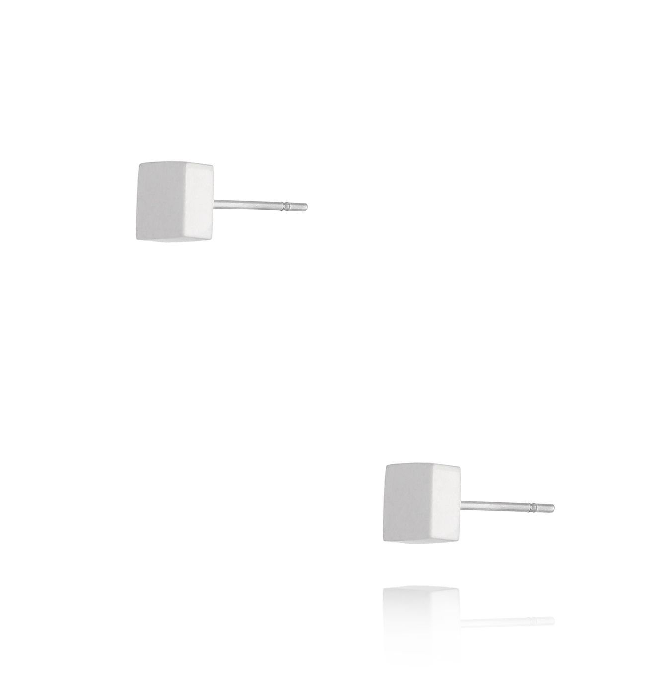 Kolczyki srebrne kwadraty Erlend 069 - By Dziubeka