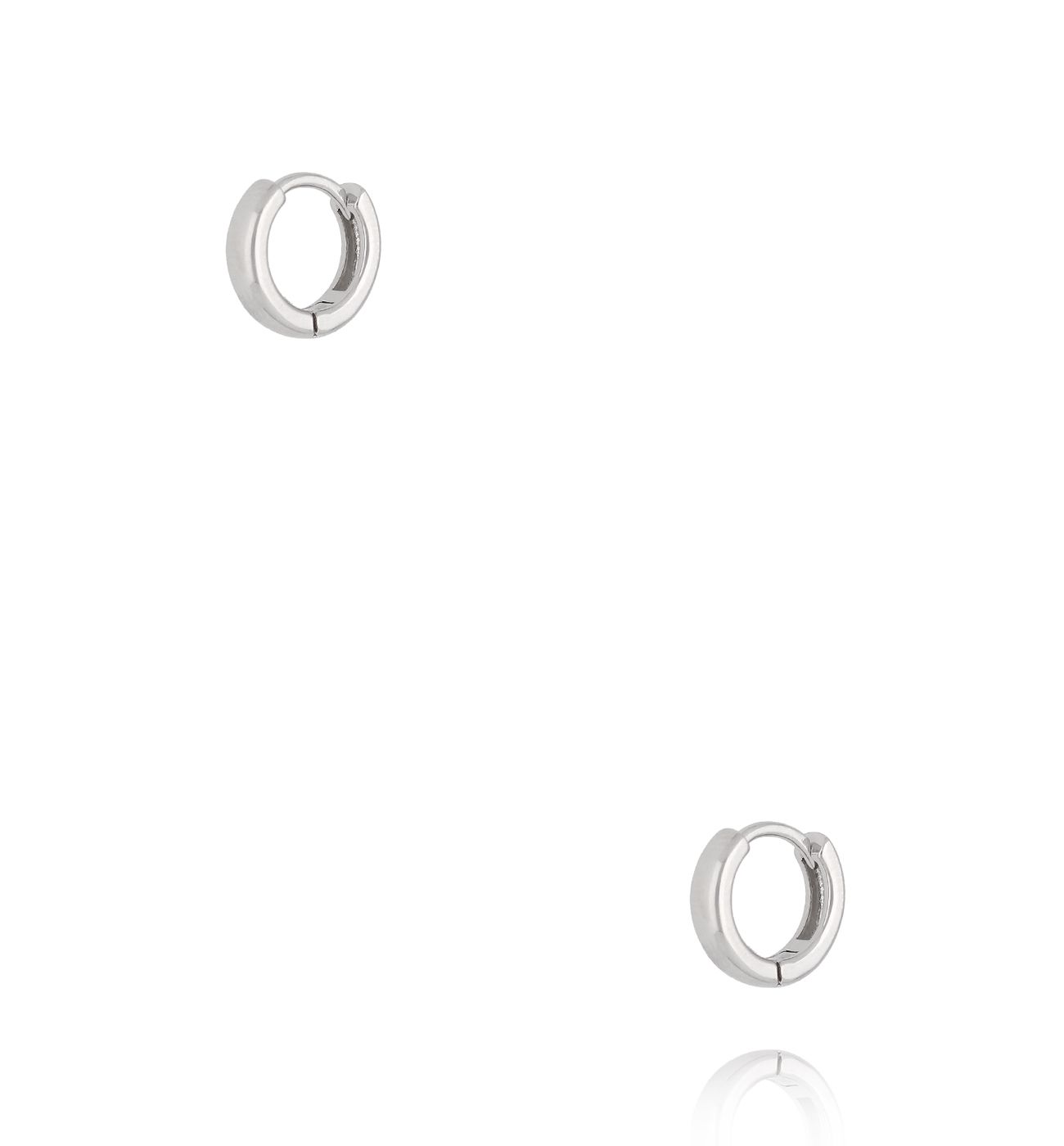 Kolczyki srebrne kółeczka klasyczne KLU0073