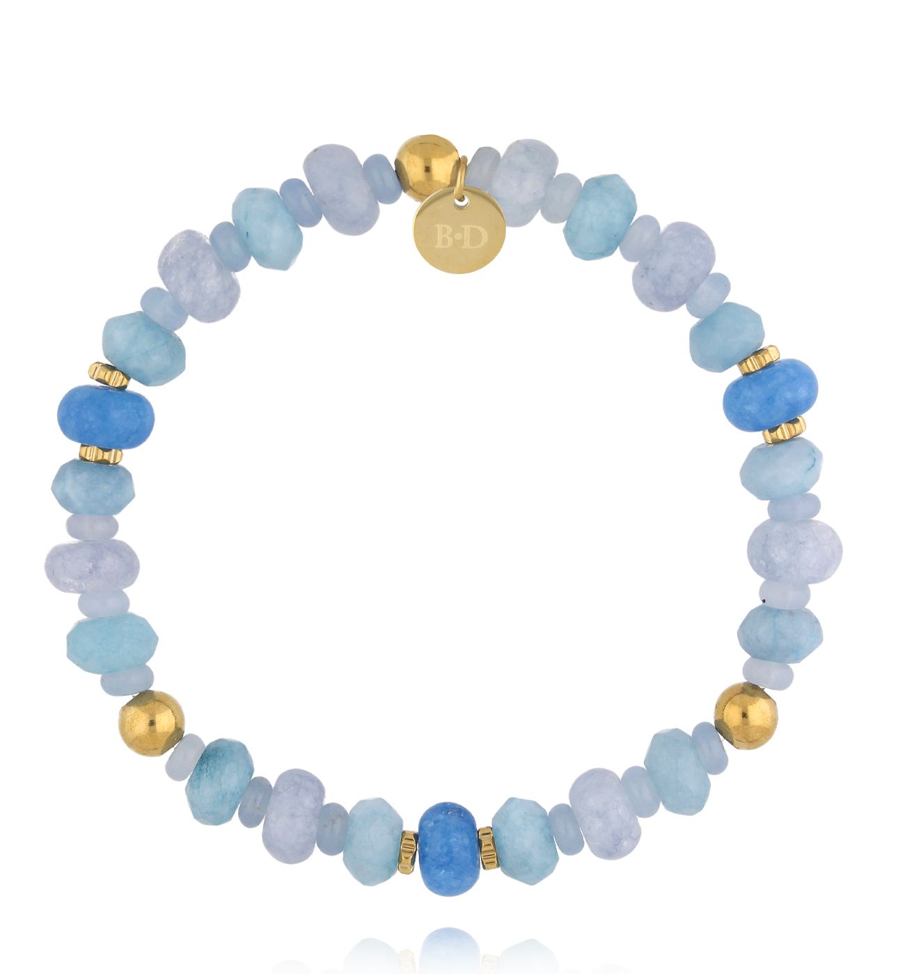 Bransoletka w odcieniach błękitu - By Dziubeka