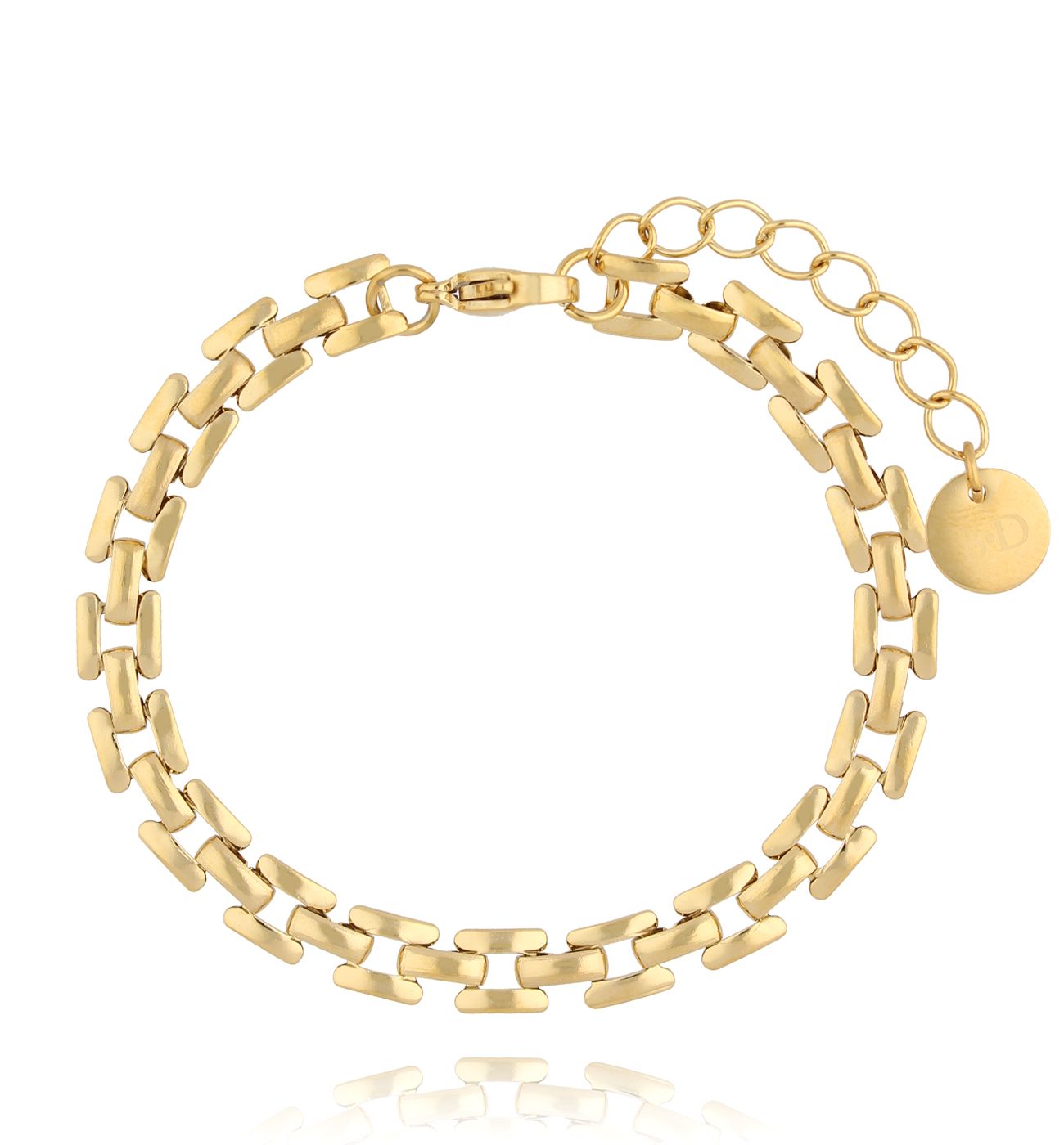 Bransoletka z łańcuchem złota Serene Splendor - By Dziubeka